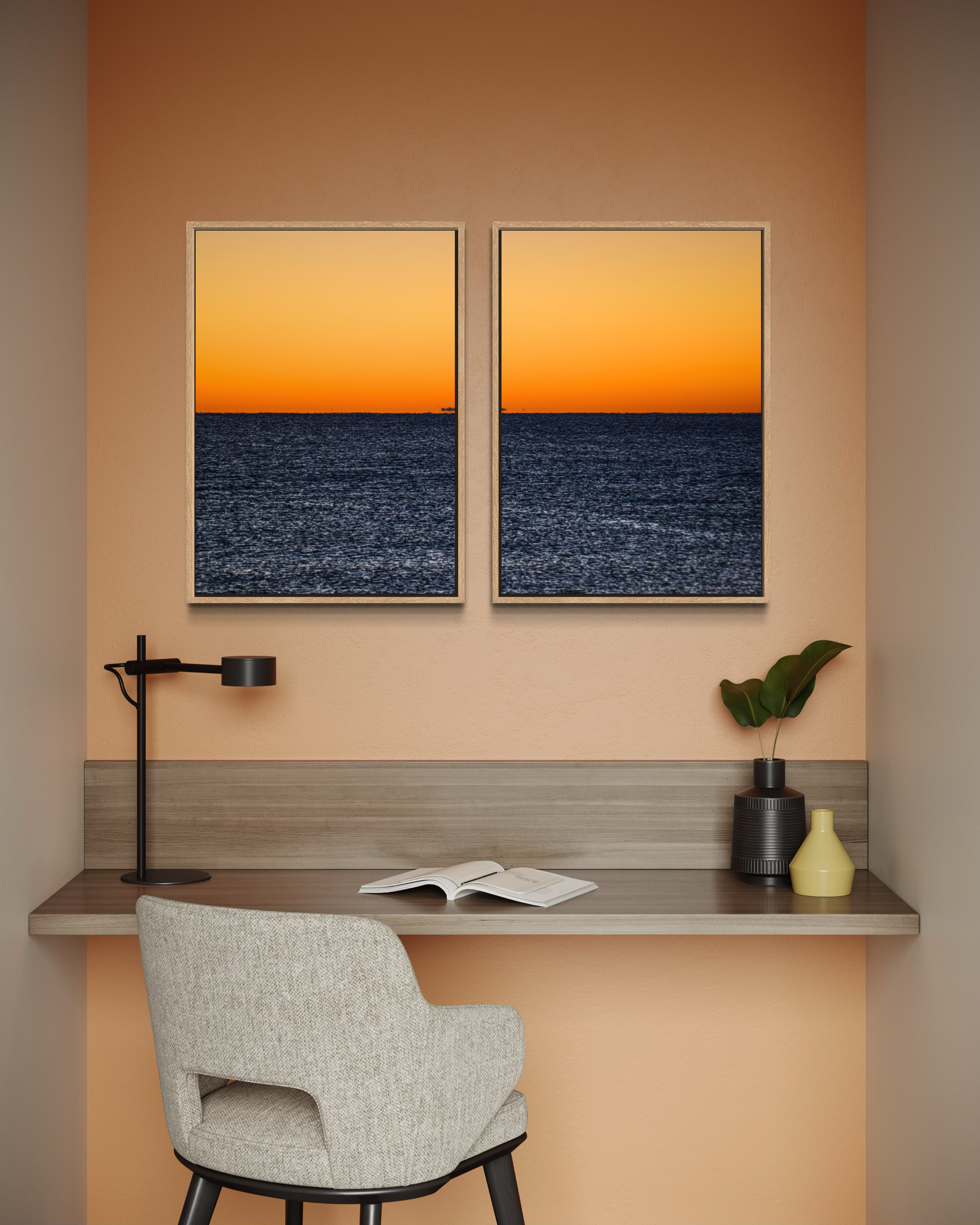 FRAMED OAK ALU DIBOND
