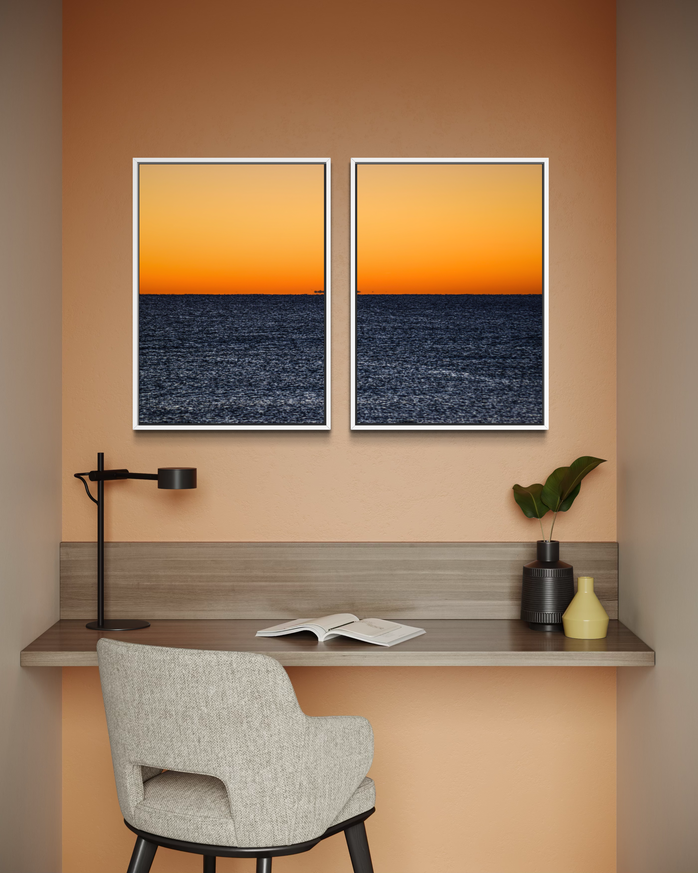 FRAMED WHITE ALU DIBOND
