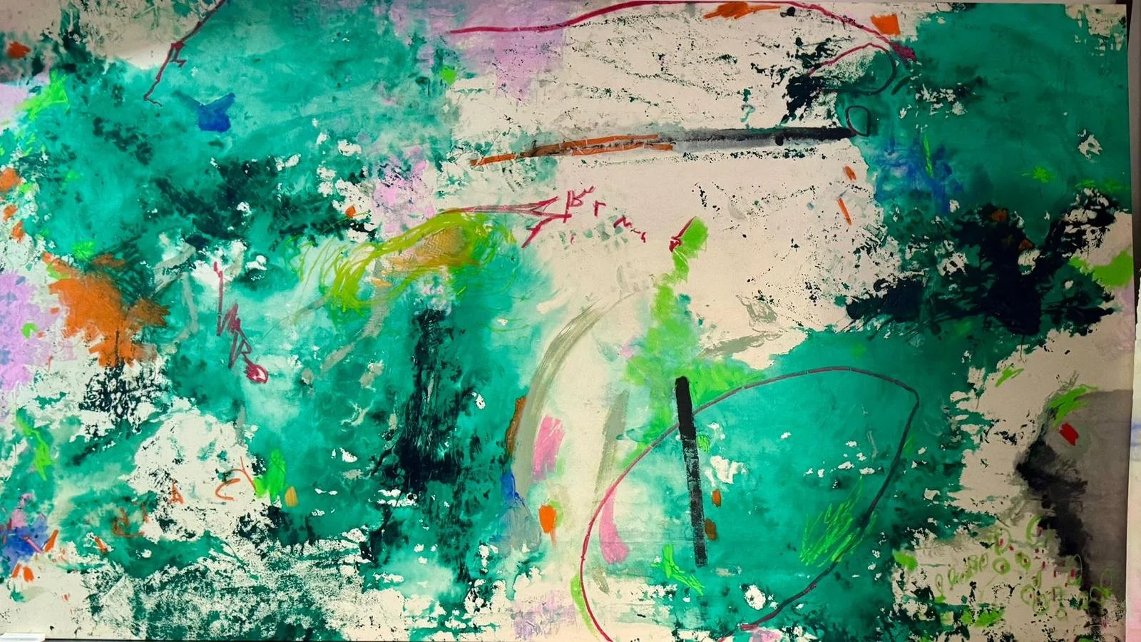 02- Mixed works on canvas I  300x150 cm_SOLD