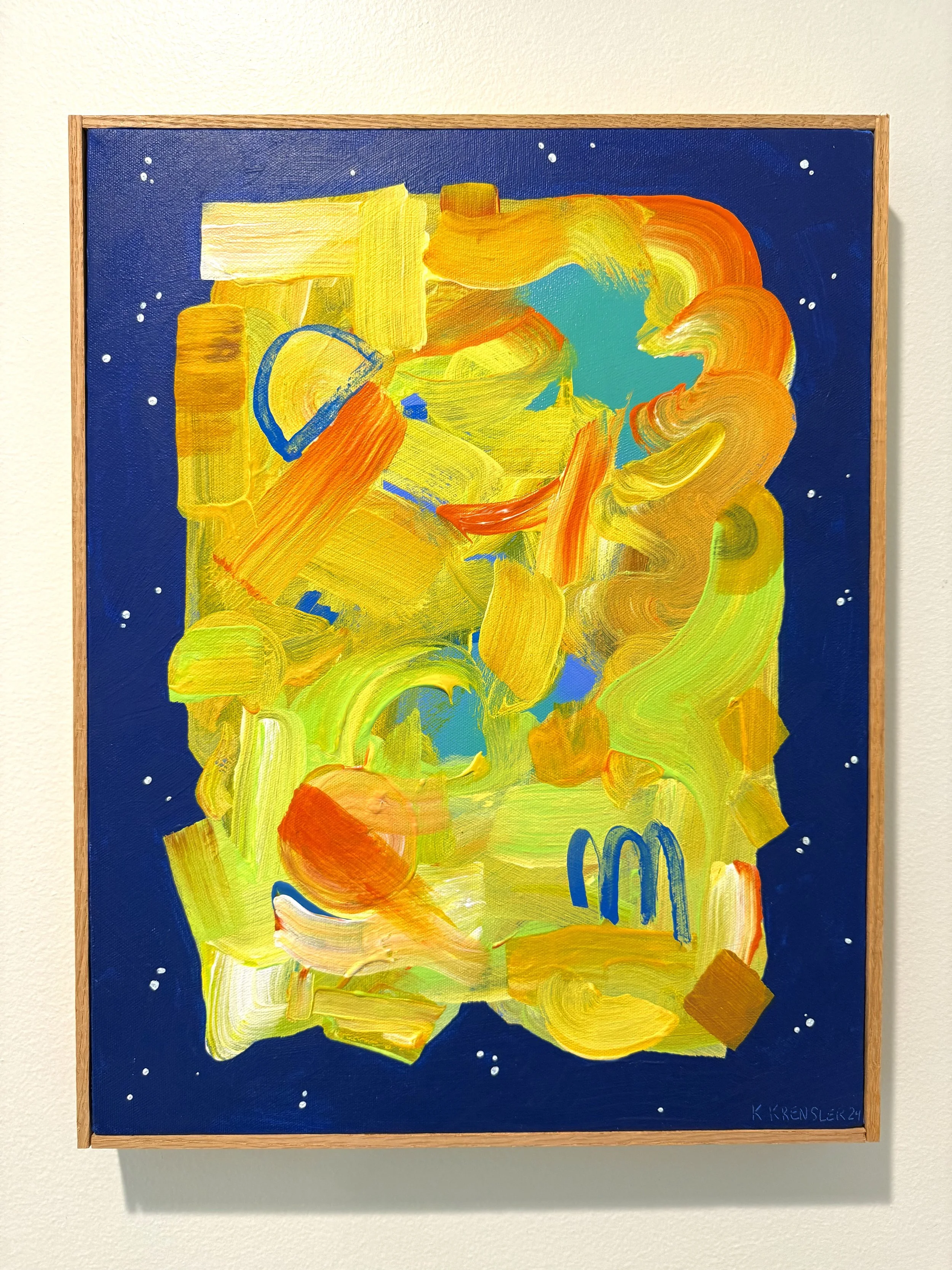 "Yellowstone"

61 cm x 20 cm / 24 in x 8 in 

Aerosol and acrylic on gallery wrapped canvas, handmade oak frame.