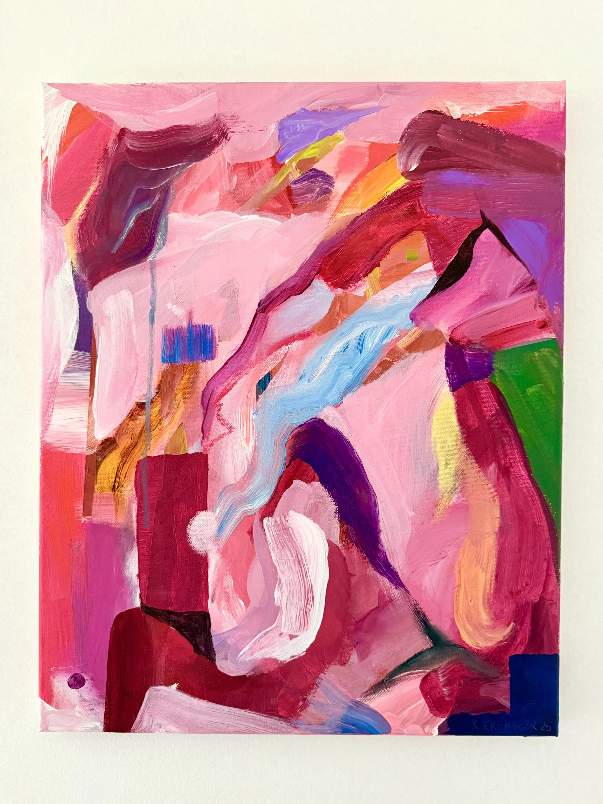 "Spilled water in the cave"

40 cm x 51 cm / 16 in x 20 in

Acrylic and aerosol on stretched canvas.