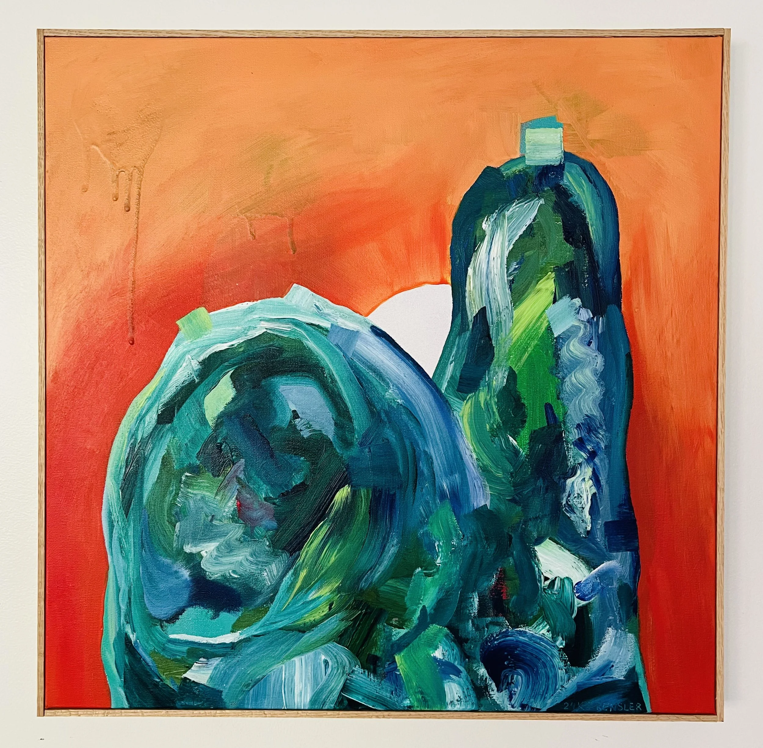 "Brightest lane"

92 cm x 92 cm / 36 in x 36 in

Acrylic and aerosol on gallery wrapped canvas,  handmade oak frame.