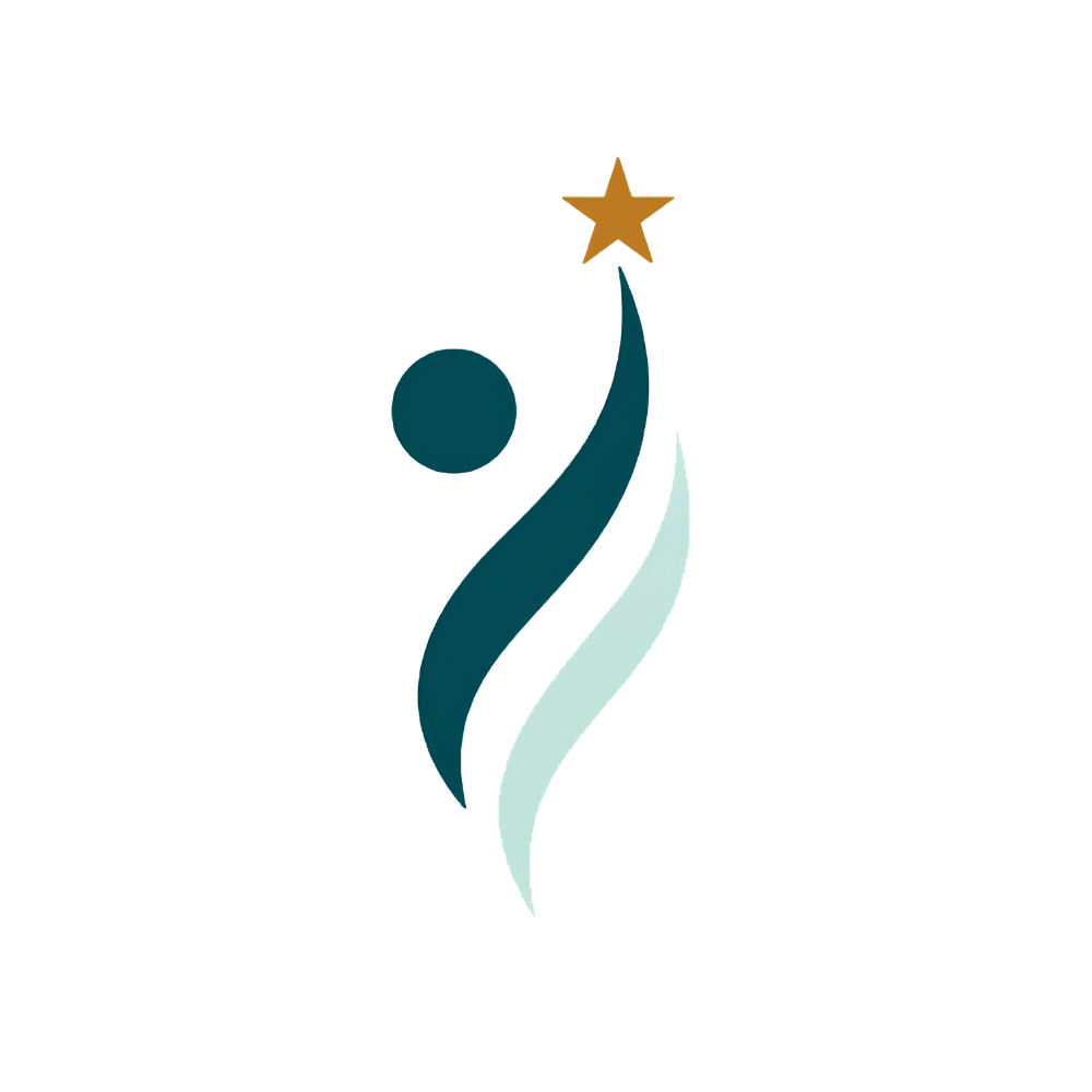 HygieneLEAD logo featuring a stylized figure reaching for a star, symbolizing dental hygiene leadership and growth
