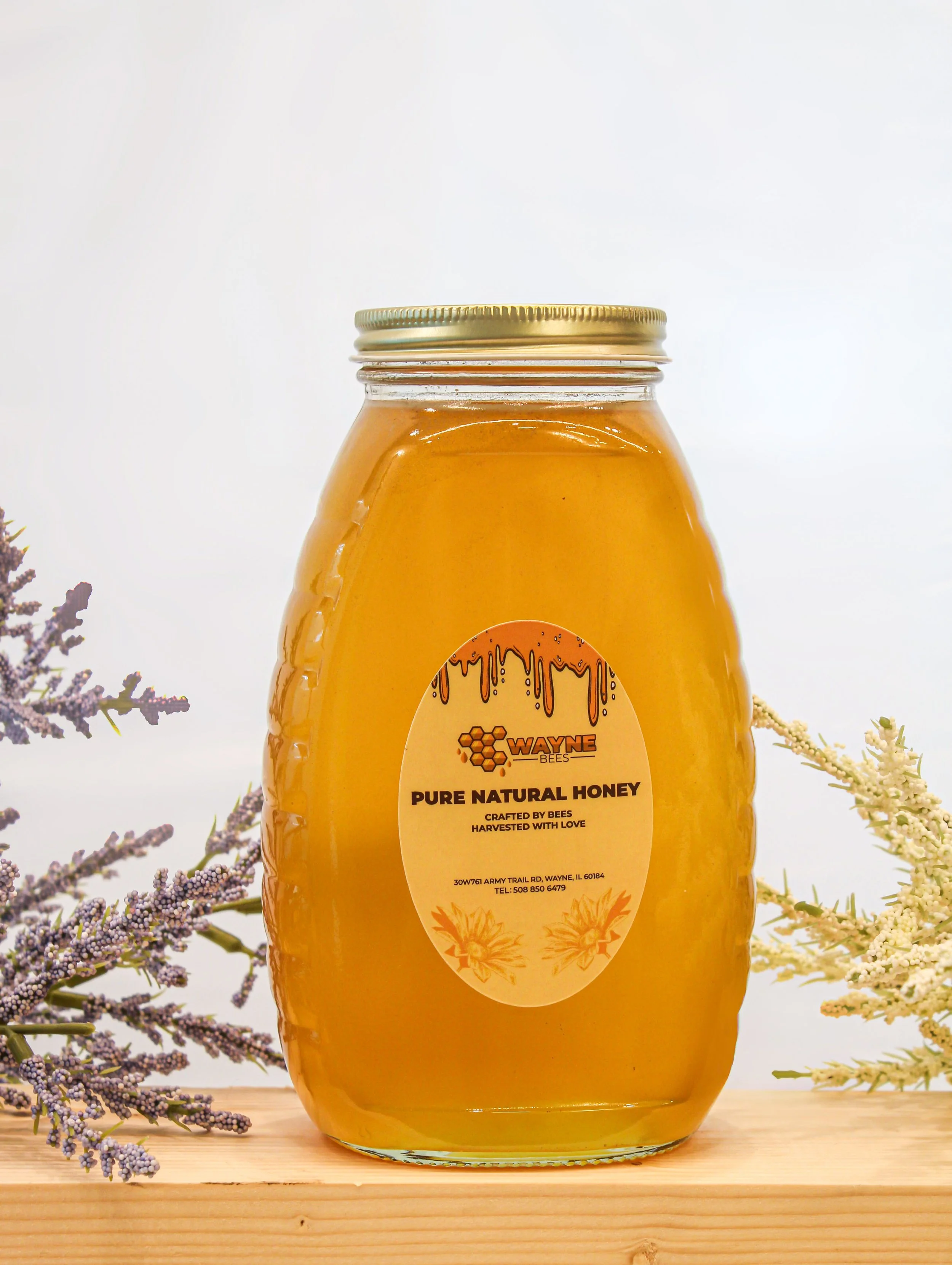 2lb Jar Fall Flowers Honey