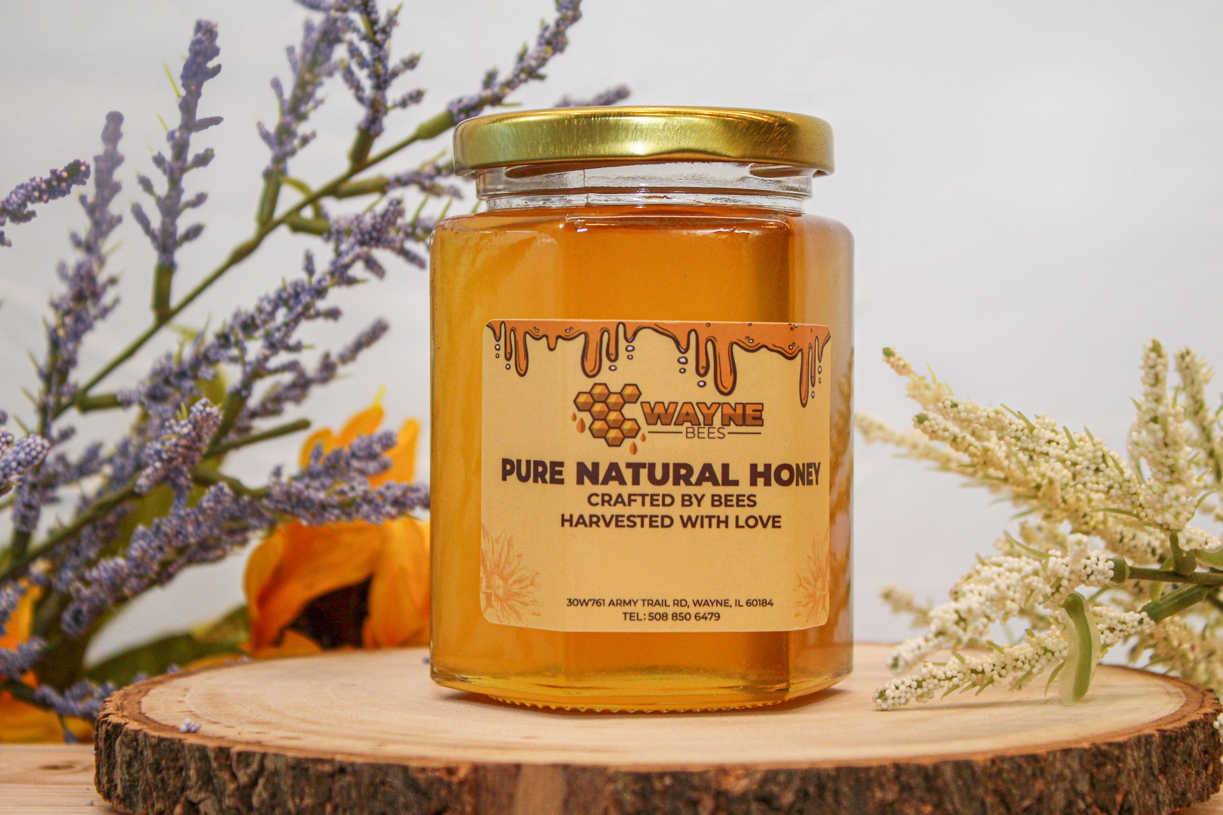 10oz Honey Hexagon Jar