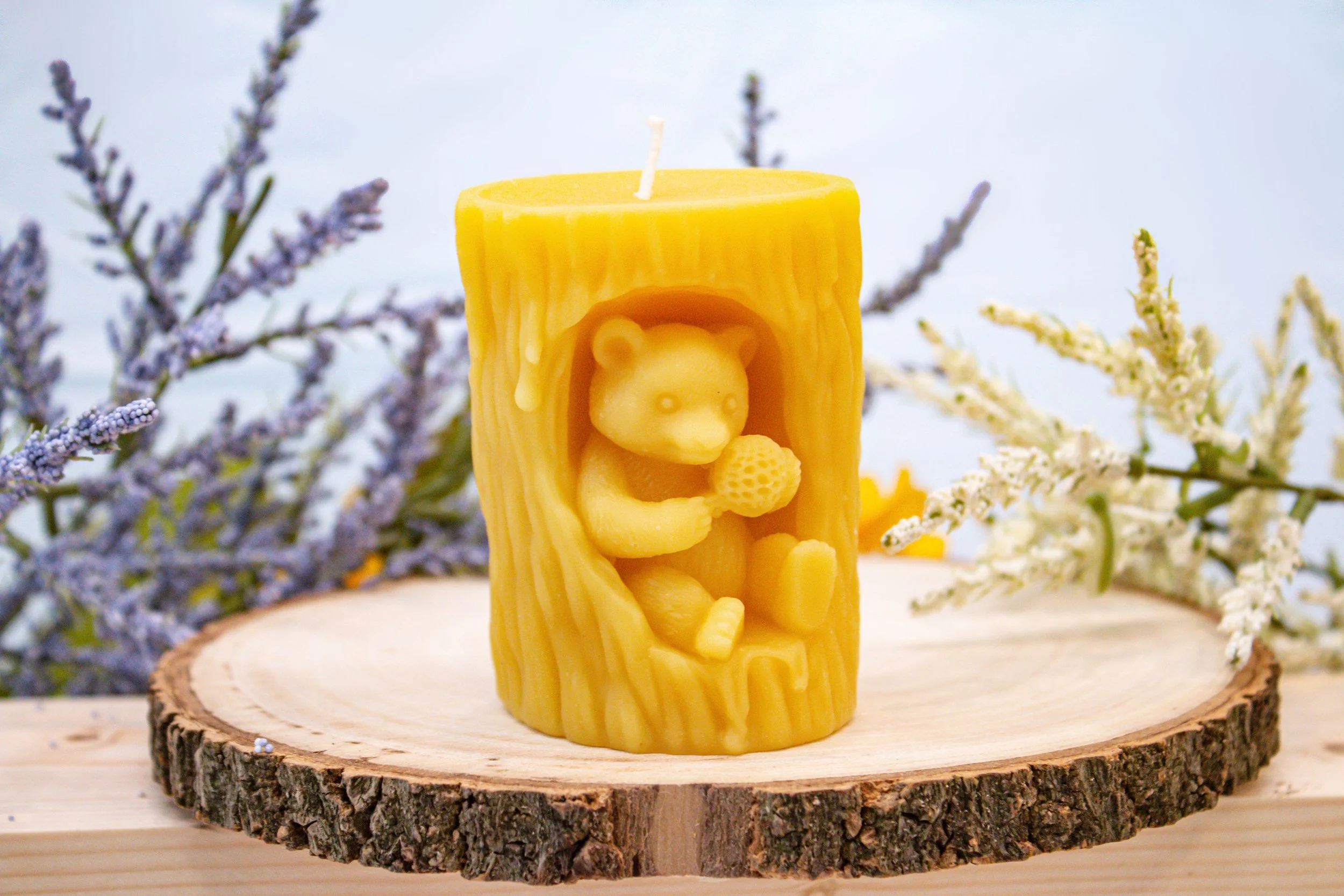 Pure Beeswax Honey Tree Candle