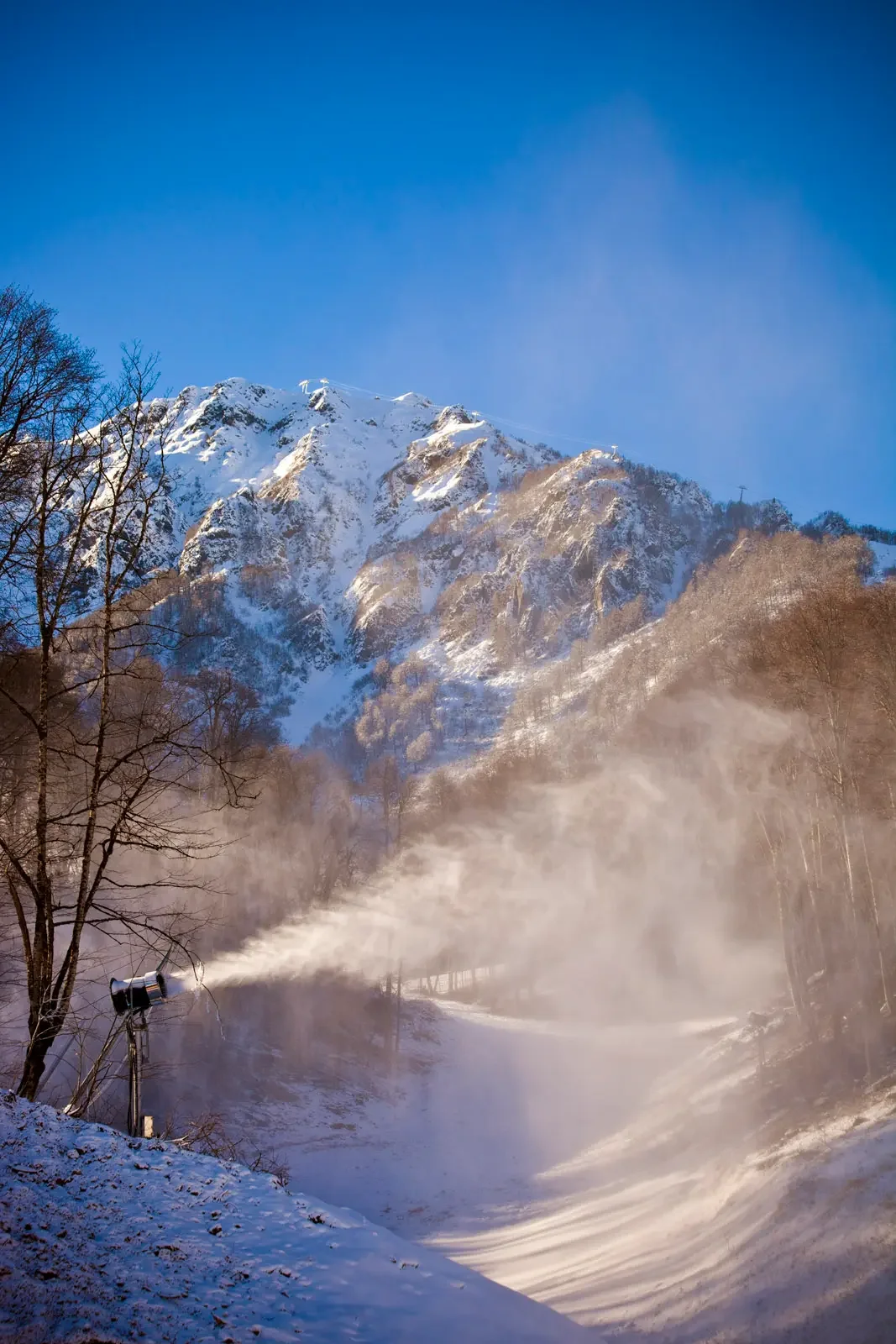 SMI Super Polecat Snowmaker at the 2014 Olympic Venue, Rosa Khutor, Russia