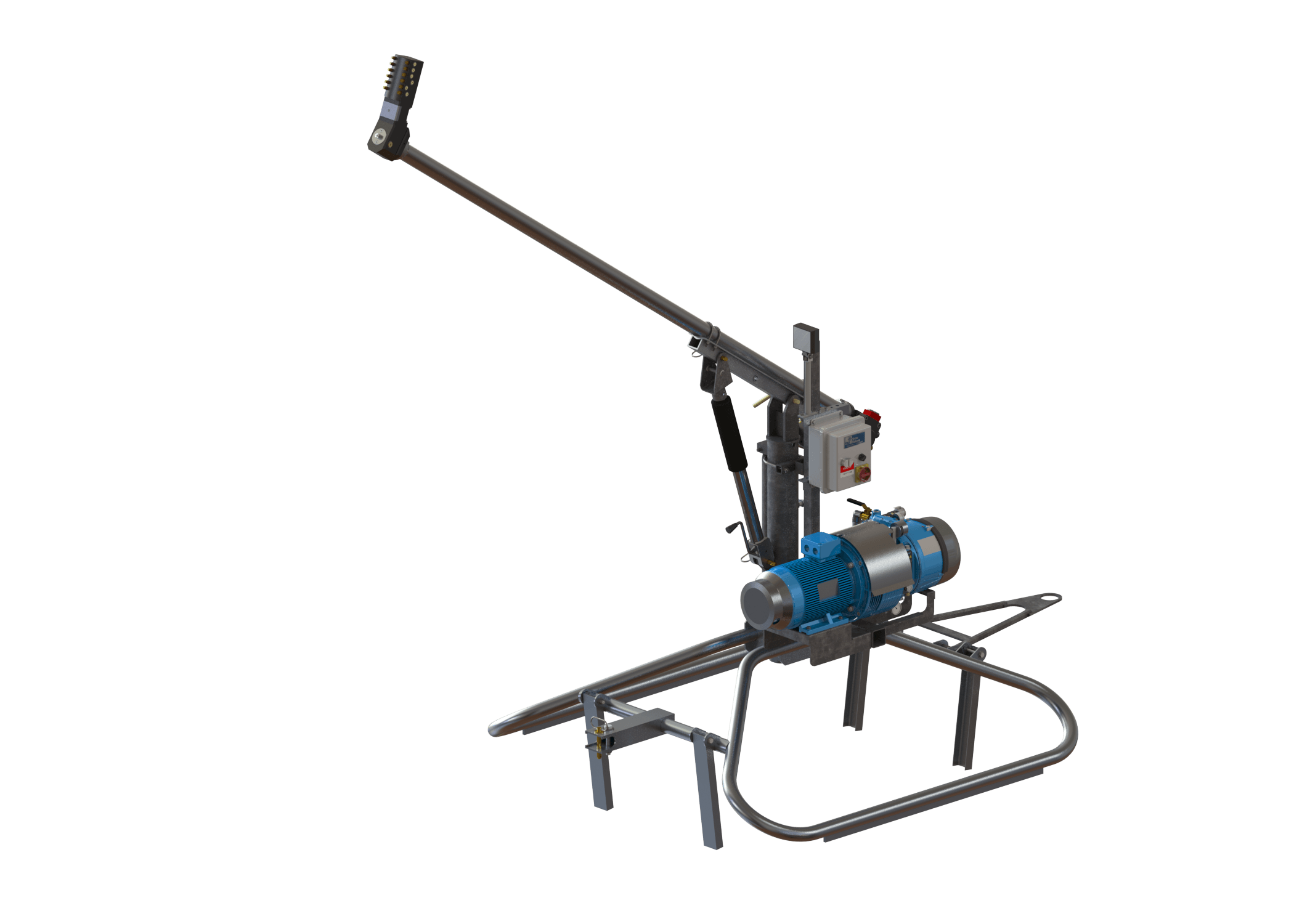 SMI Grizzly snowmaking stick echo sled mount.