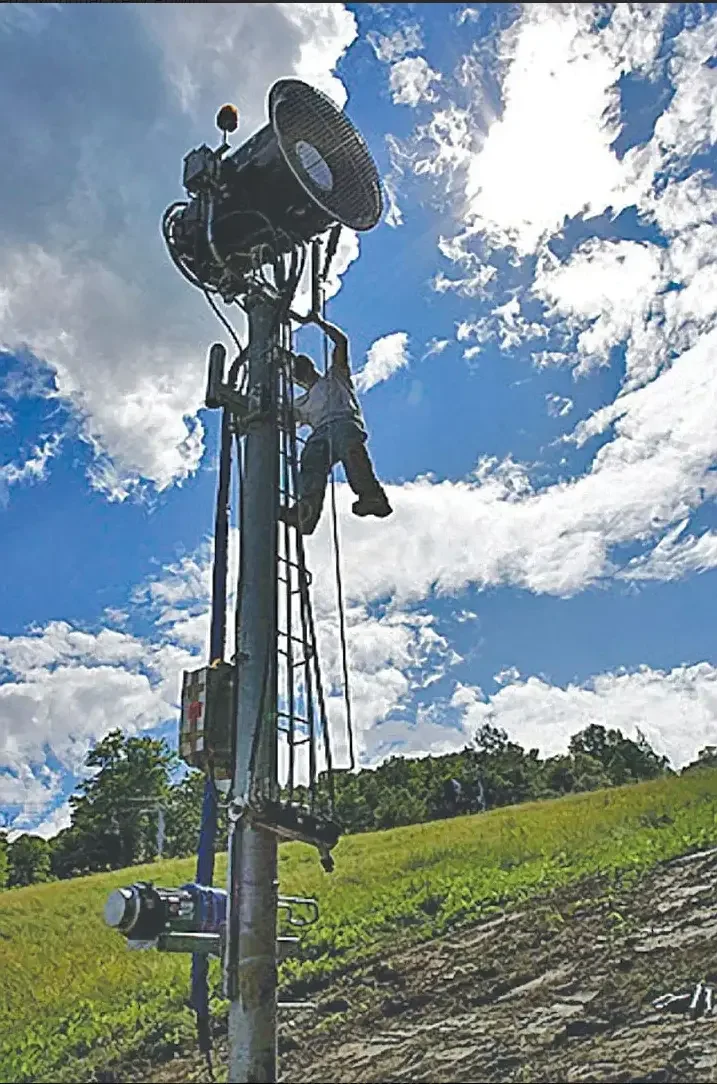 SMI Snowmakers Installing equipment at Mount Snow, VT