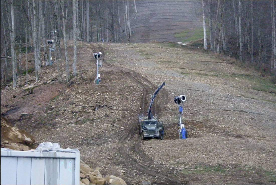 SMI Snowmakers Installing Equipment at Rosa Khutor, Russia