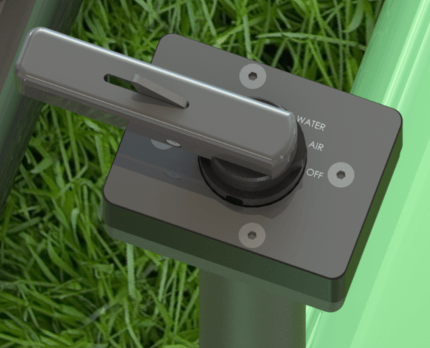 Close up of SMI EZ Hydrant handle