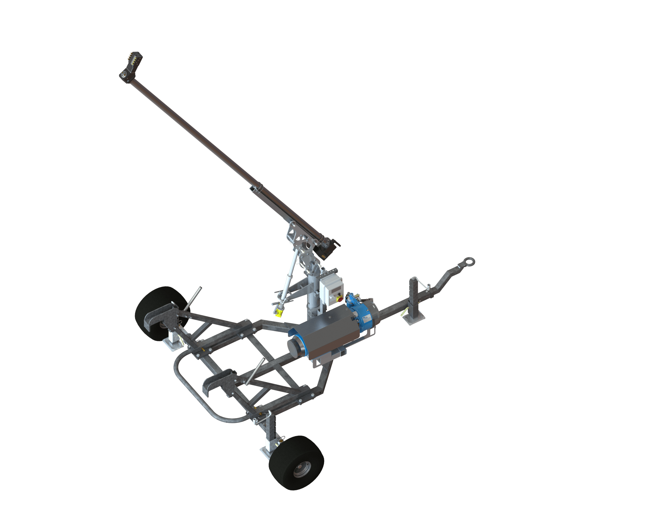 SMI Grizzly snowmaking stick on a chassis mount.