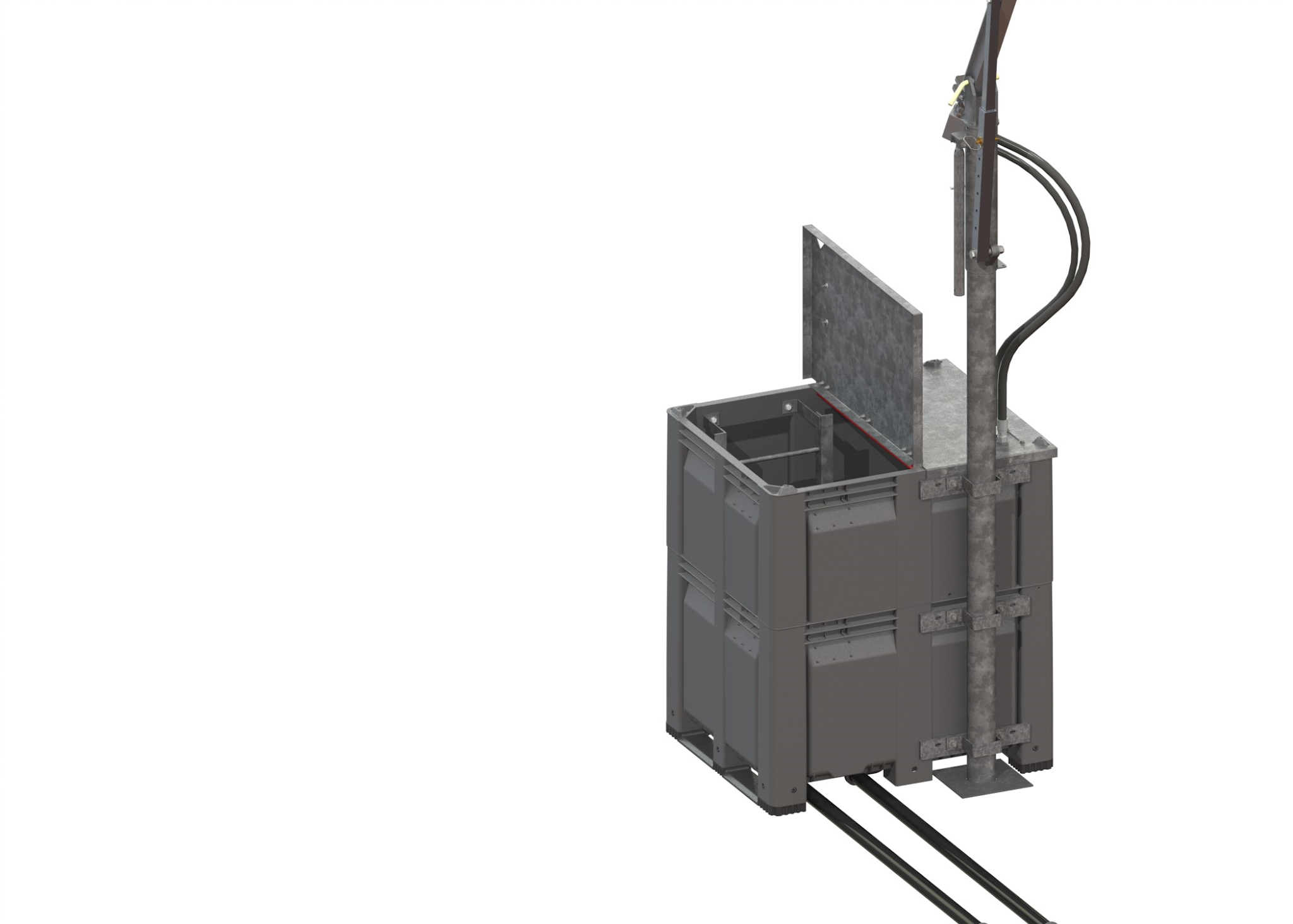 SMI Snowmakers HDPE style snowmaking vault for stick snowmakers.