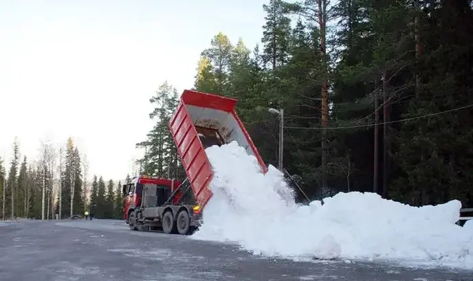 Snow Farming at Ostersund, Sweden