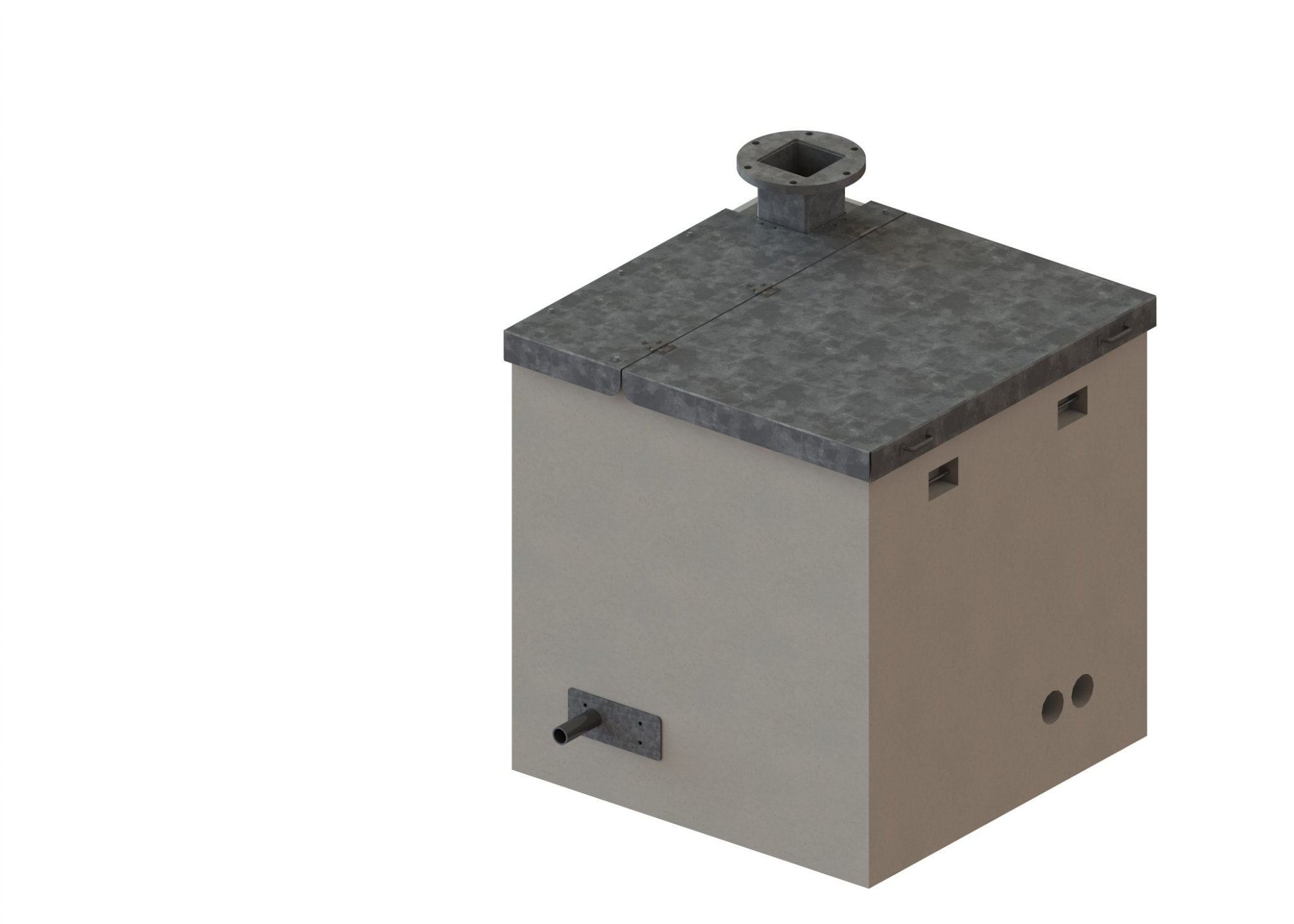 SMI Snowmakers concrete snowmaking vault for fan or stick snowmakers