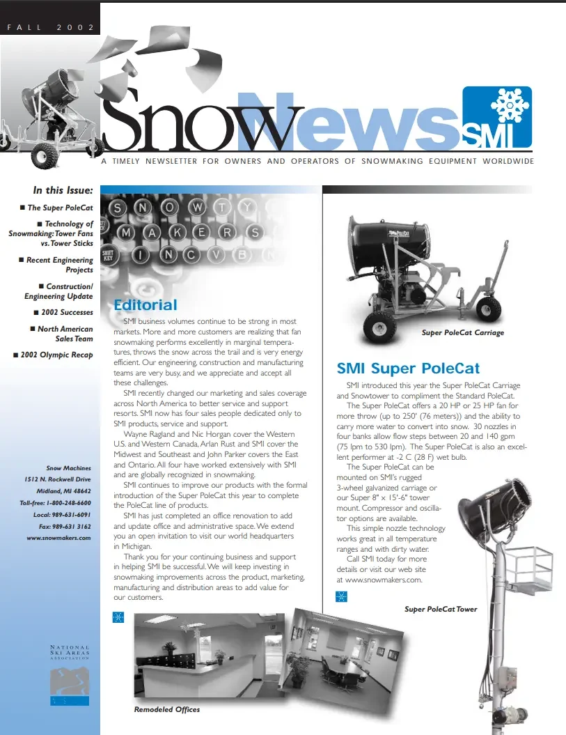 SMI SnowNews newsletter 2002-2003