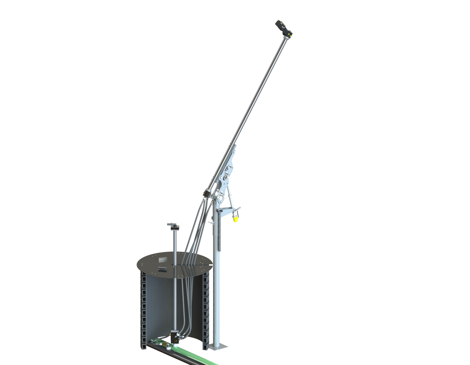 Rendering of SMI Grizzly EZ Hydrant for safer and easier manual operation