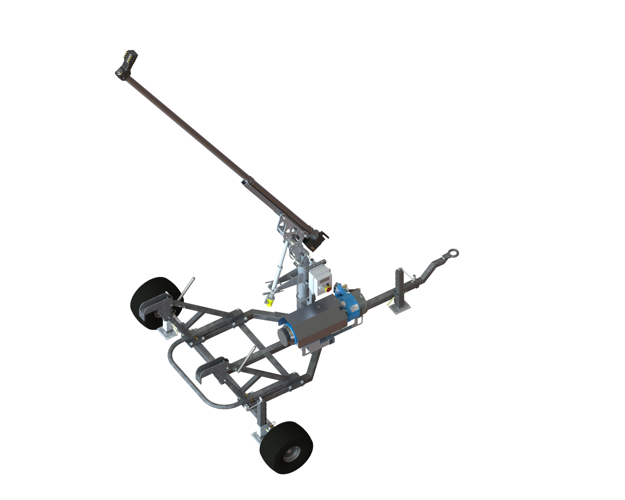 SMI Grizzly snowmaking stick on a chassis mount.