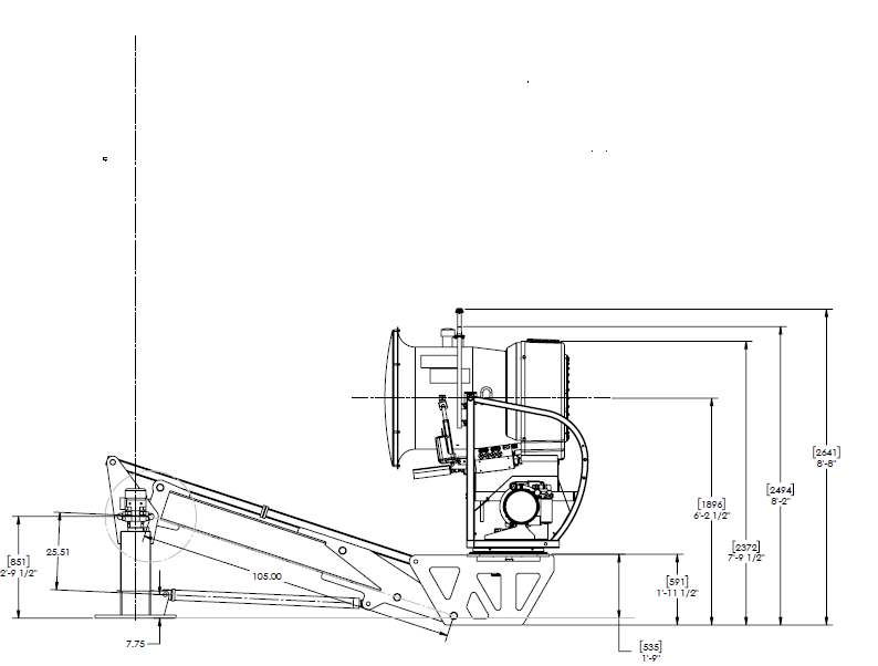 Snowmaking Access Tower Lowered Drawing