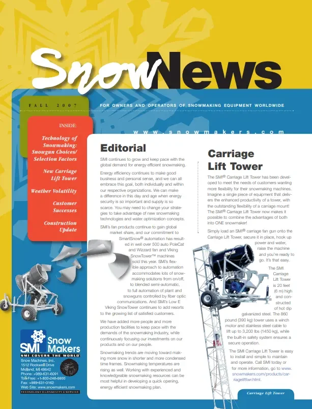 SMI SnowNews newsletter 2007-2008