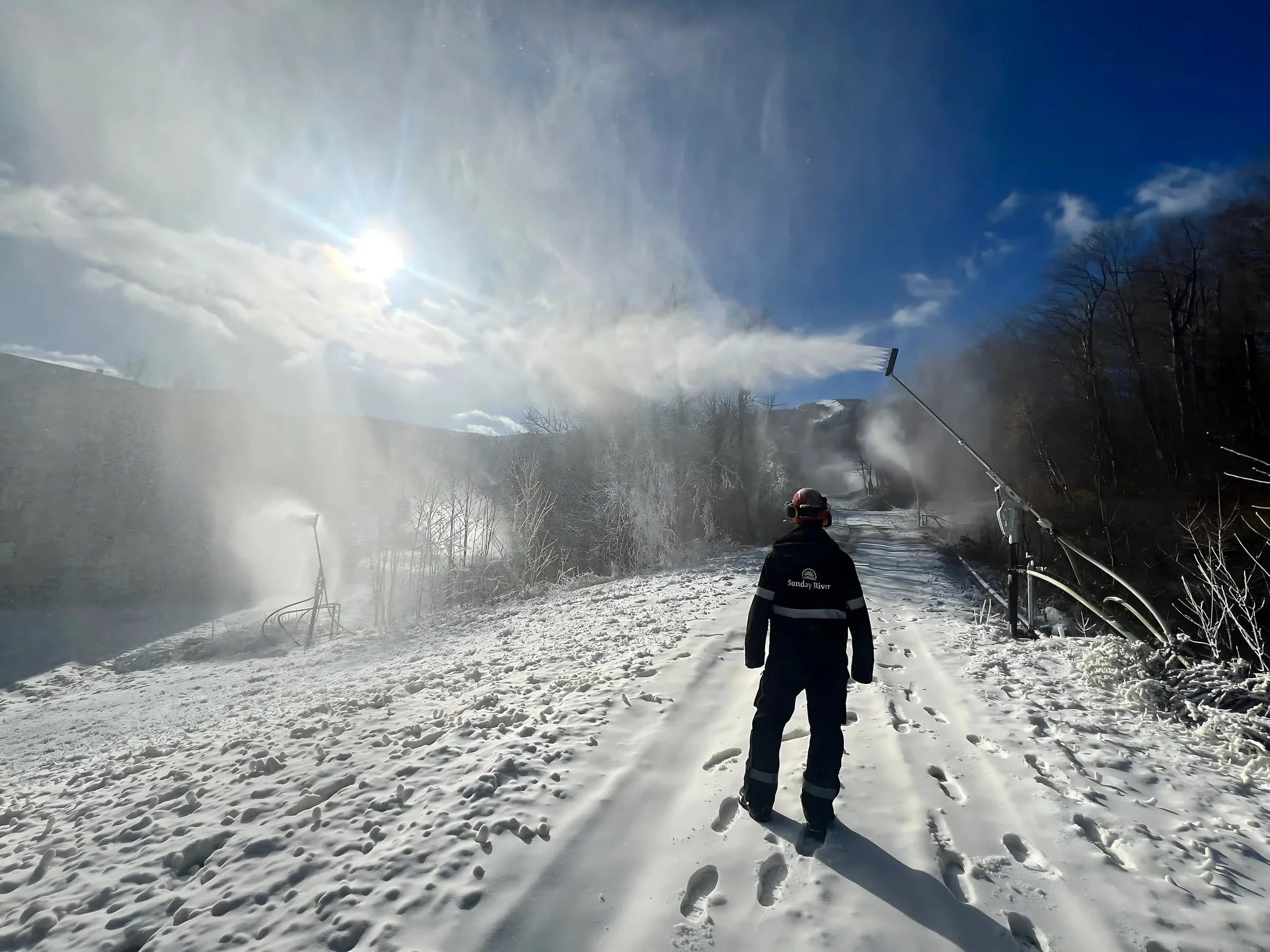 SMI Snowmakers Bullseye snowmaking stick making snow