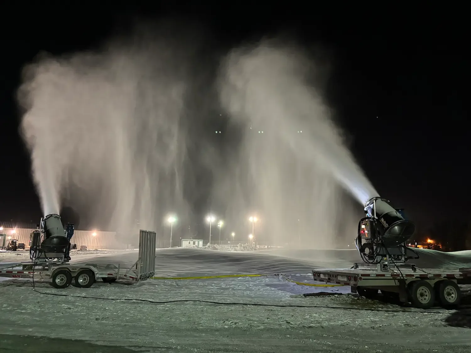SMI Snowmakers onboard booster pump on  Standard Polecat snow machines.
