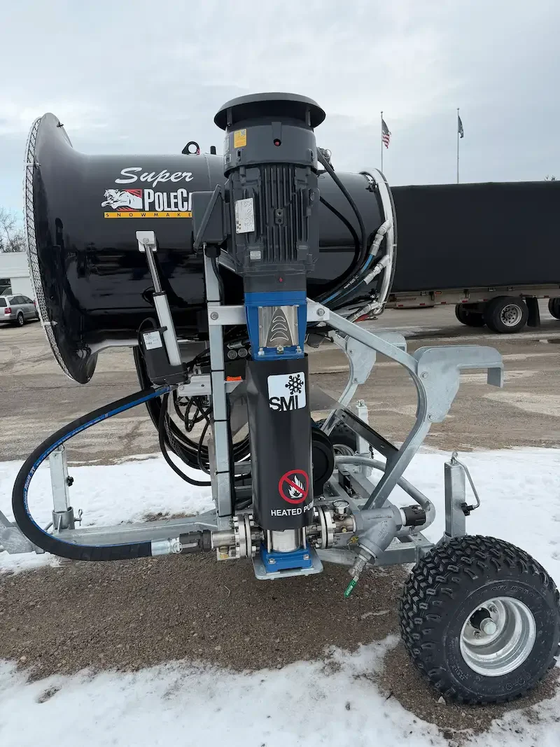 SMI Snowmakers onboard booster pump on a Super Polecat snow machine.