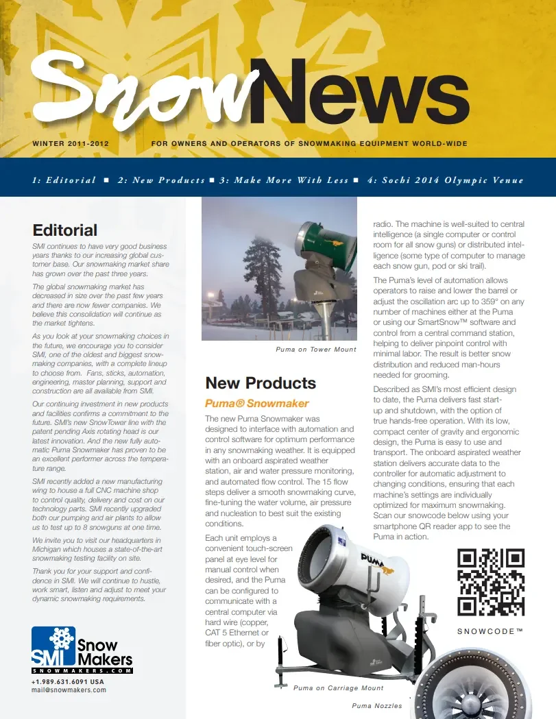 SMI SnowNews newsletter 2011-2012