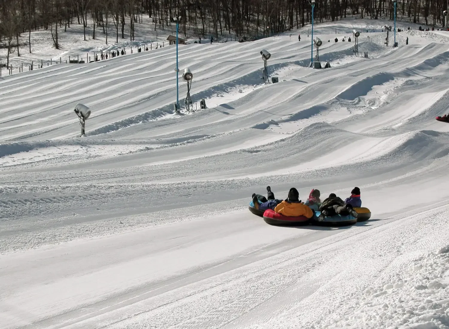 Perfect North's Tubing Area with SMI snow machines