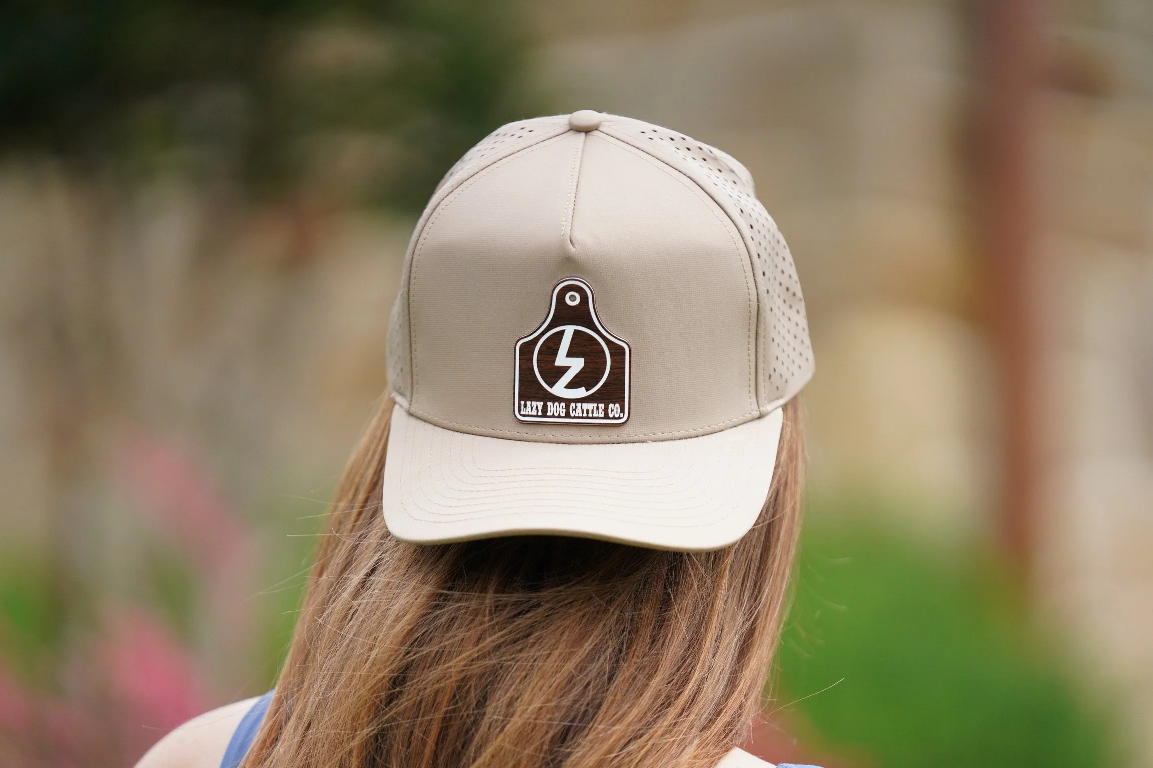 Wood Ear Tag Mesh Snap-Back