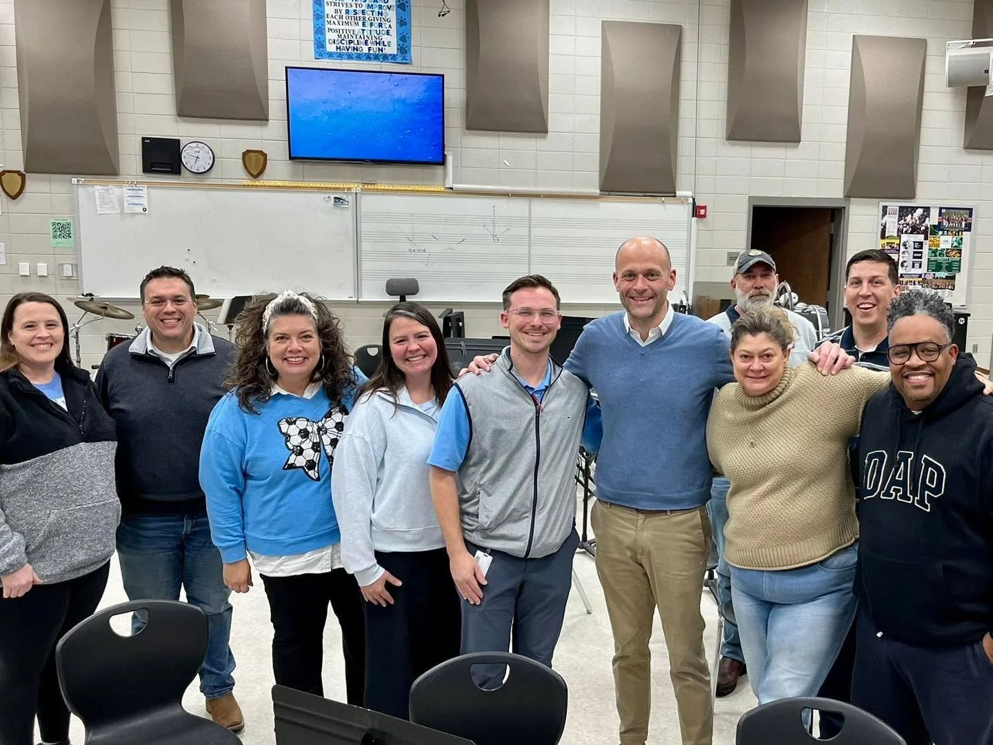 Thank you to Brett Fuller and the Helena Band Boosters for having me out to speak tonight. I shared my thoughts on the power of human connection in the classroom how our fine arts mean so much to our students growth and development.