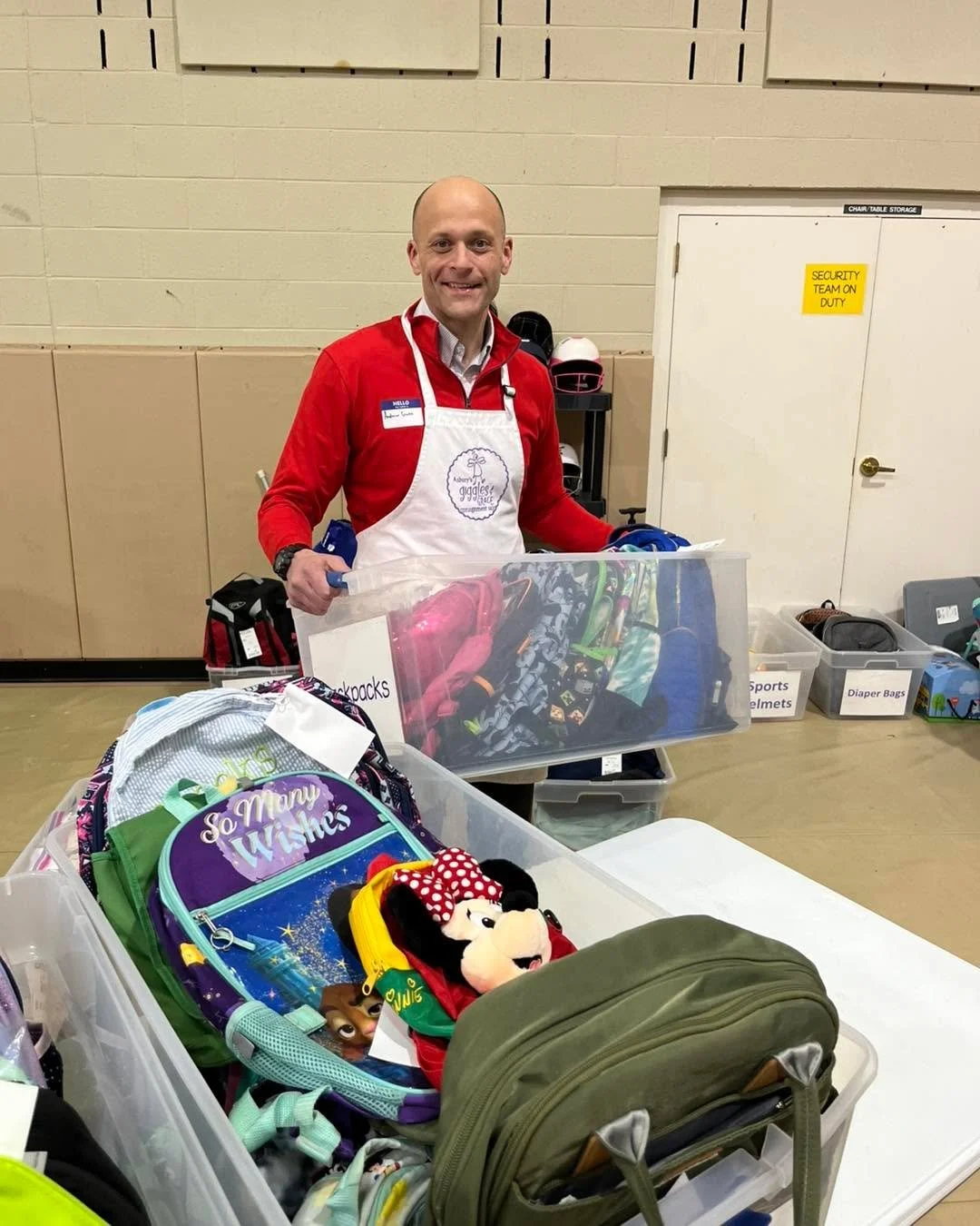 One of our girls is under the weather, so I had the chance to pinch hit for Allison today as a volunteer at Asbury&rsquo;s Giggles &amp; Grace Consignment Sale. What an incredible ministry that supports our community in so many ways. Grateful to see 