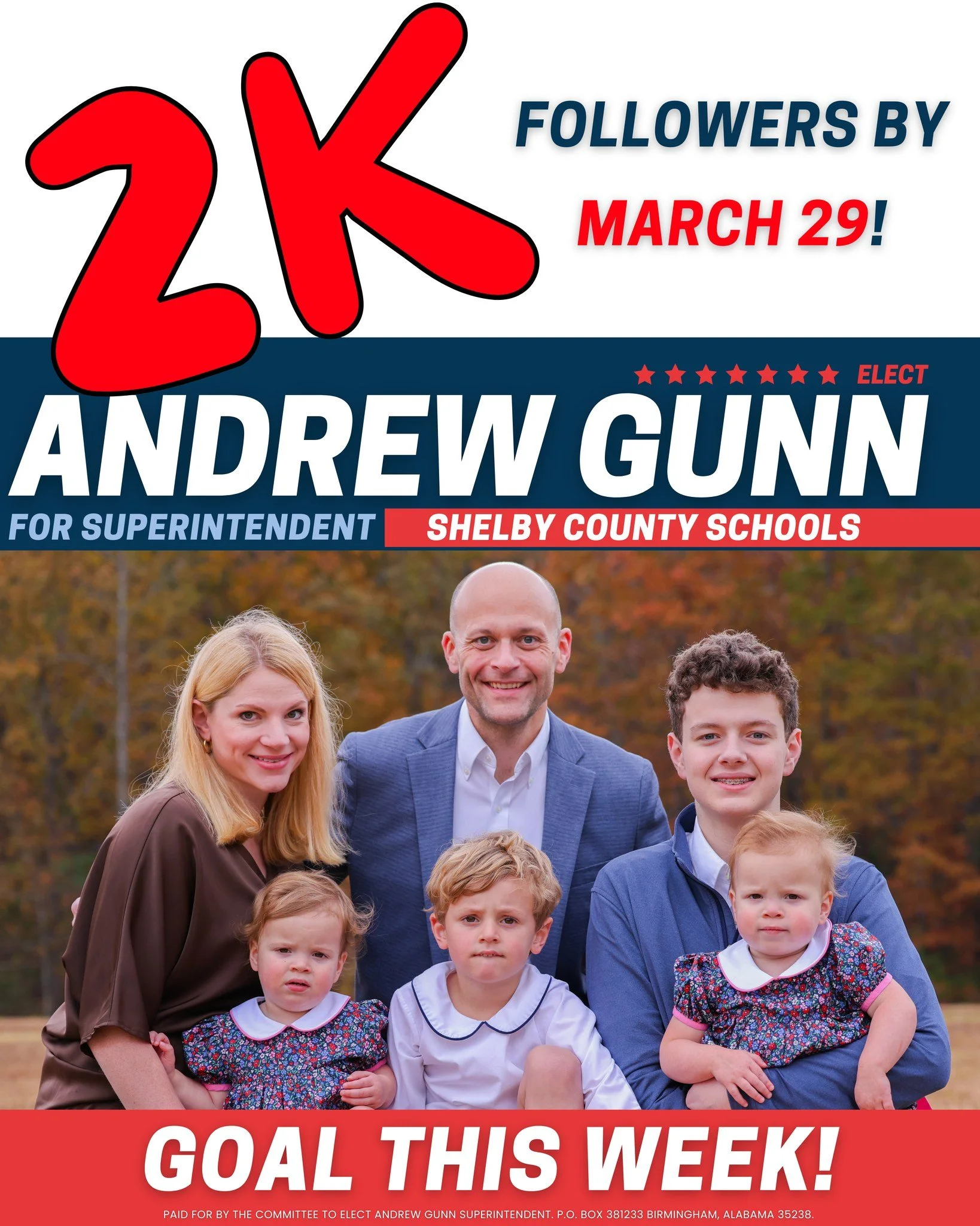 Let&rsquo;s make this a big week!

Help us reach 2,000 followers&mdash;invite your friends, share the page, and join the movement to put real human connection in the forefront of every classroom in Shelby County Schools!

Every follow helps us reach 