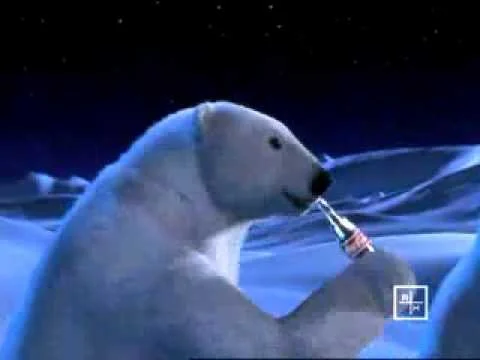 Coke Polar Bear - Sledding
