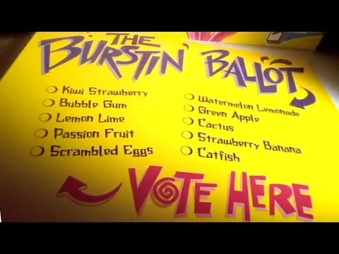 Burstin Ballot / Vote for your Fave Flave Fruit Gushers Commercial (1996) - REMASTERED
