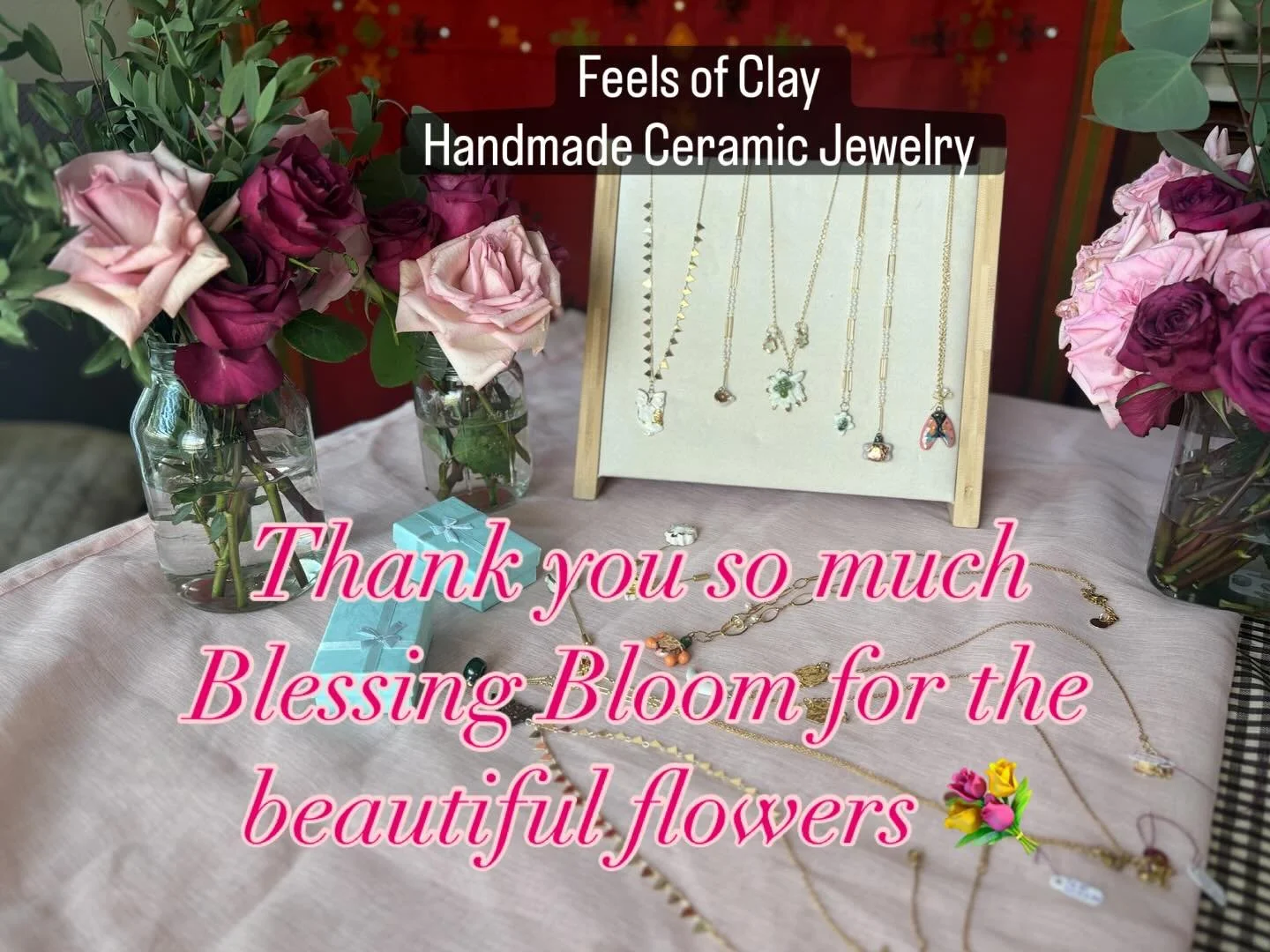 ✨ I absolutely loved decorating with them. The sweet, fragrant smell filled the room and really added to the atmosphere. Thank you @blessingbloomsstudio ✨

#feelsofclay #blessingbloomstudio #pinnerstx #ceramicjewelry #dallas #skuttkilns