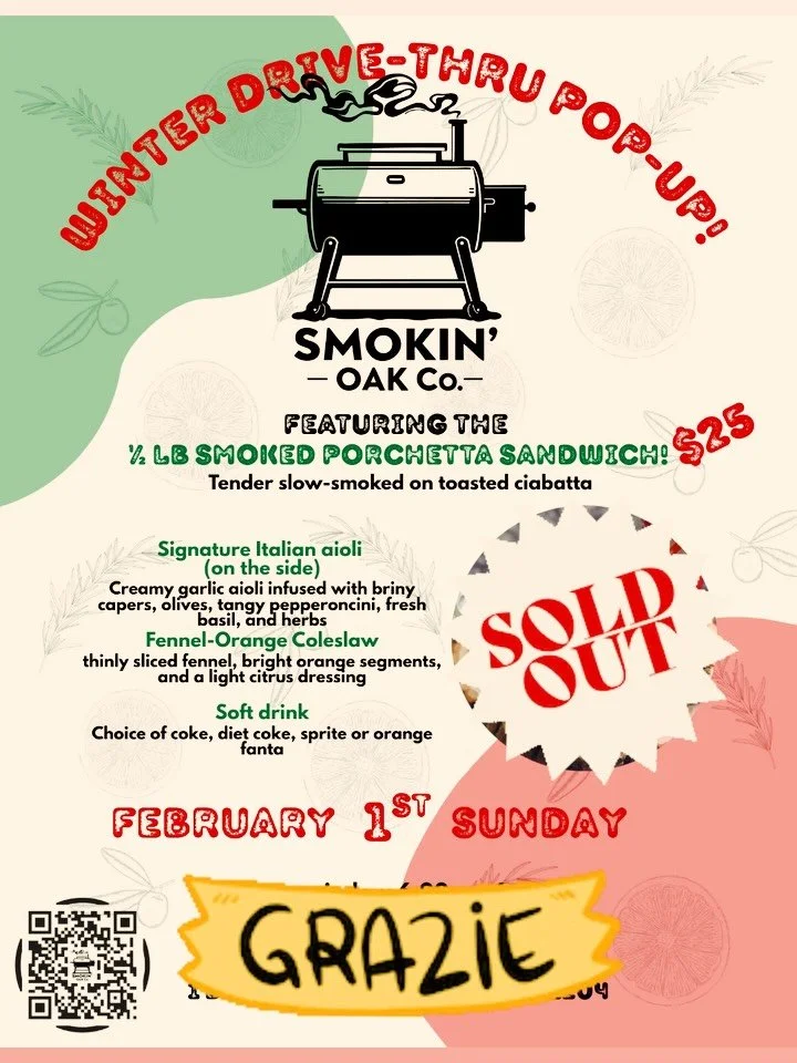 SOLD OUT 🚨
Our Second pop-up, an Italian smoked porchetta menu is officially fully booked! 🇮🇹

Huge thank you to everyone who&rsquo;s come out to support the pop-ups and to those who&rsquo;ve trusted us with their private catering events. We&rsquo