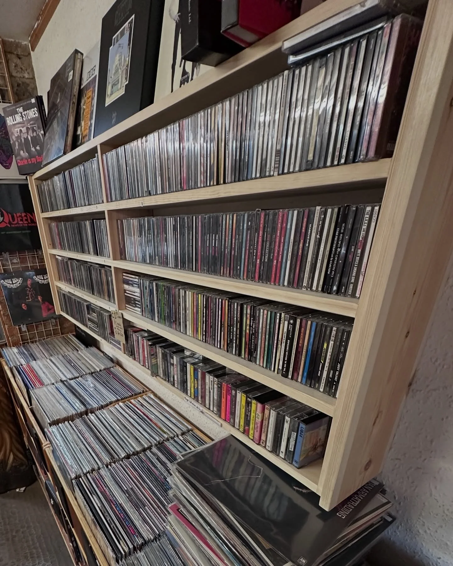 In addition to our newly released vinyl and our huge selection of pre-owned and collectable vinyl (the shop only houses a small selection of our current stock) we also have a substantial collection of new and second hand CDs.
.
Something for the car 