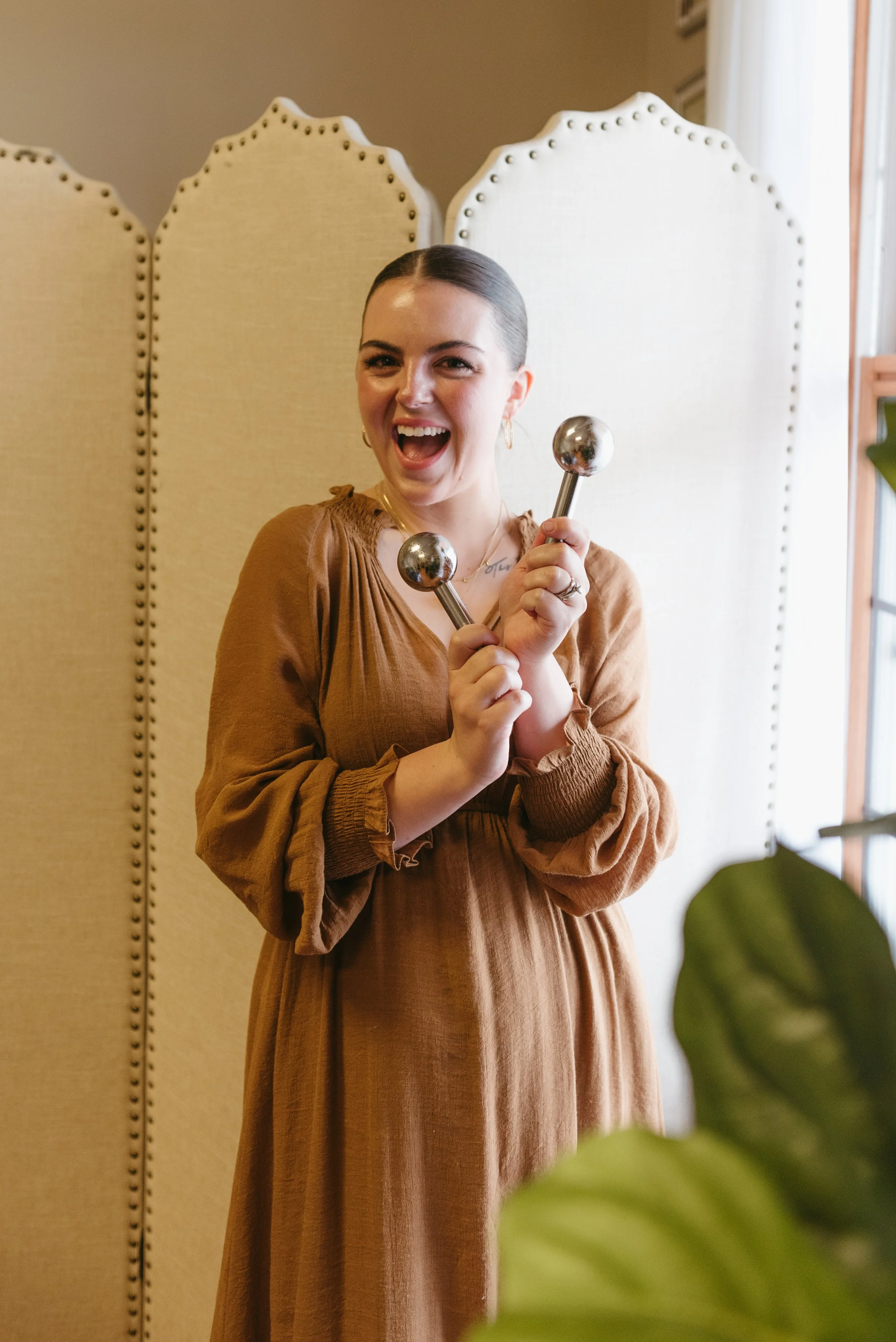 esthetician smiling, virtual skincare appointments