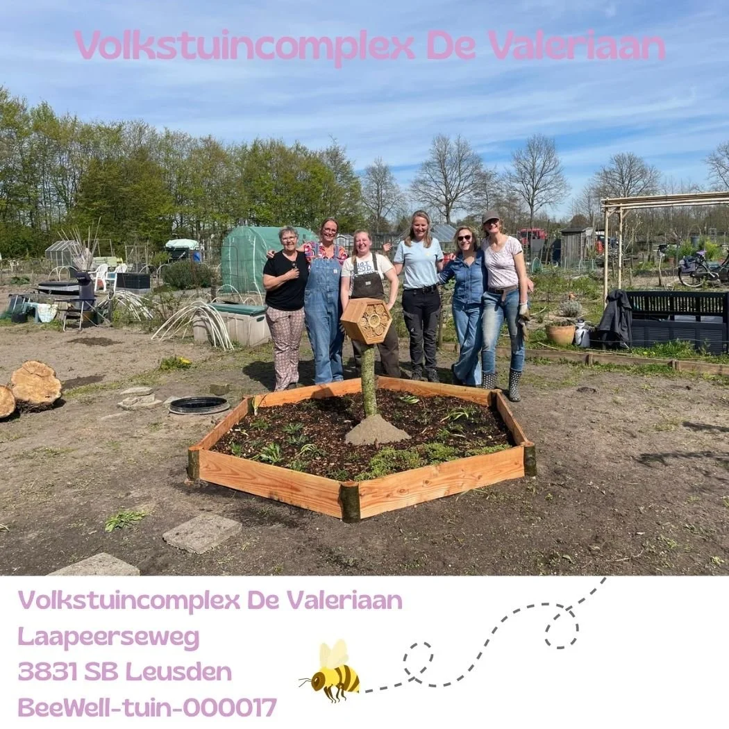 Moestuincomplex De Valeriaan Leusden een biologische volkstuin en de eerste Beewell Buurthub.