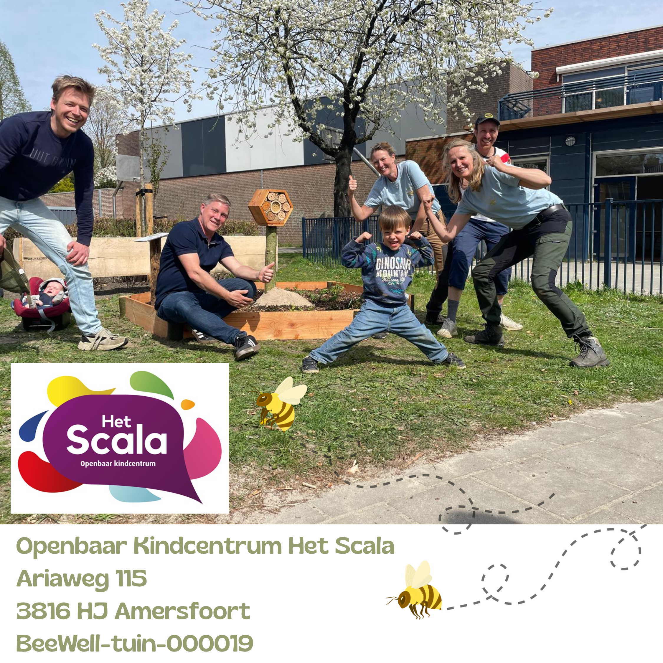 Beewell-tuin Openbaar Kindcentrum Het Scala onderdeel Stichting Meerkring Primair Onderwijs