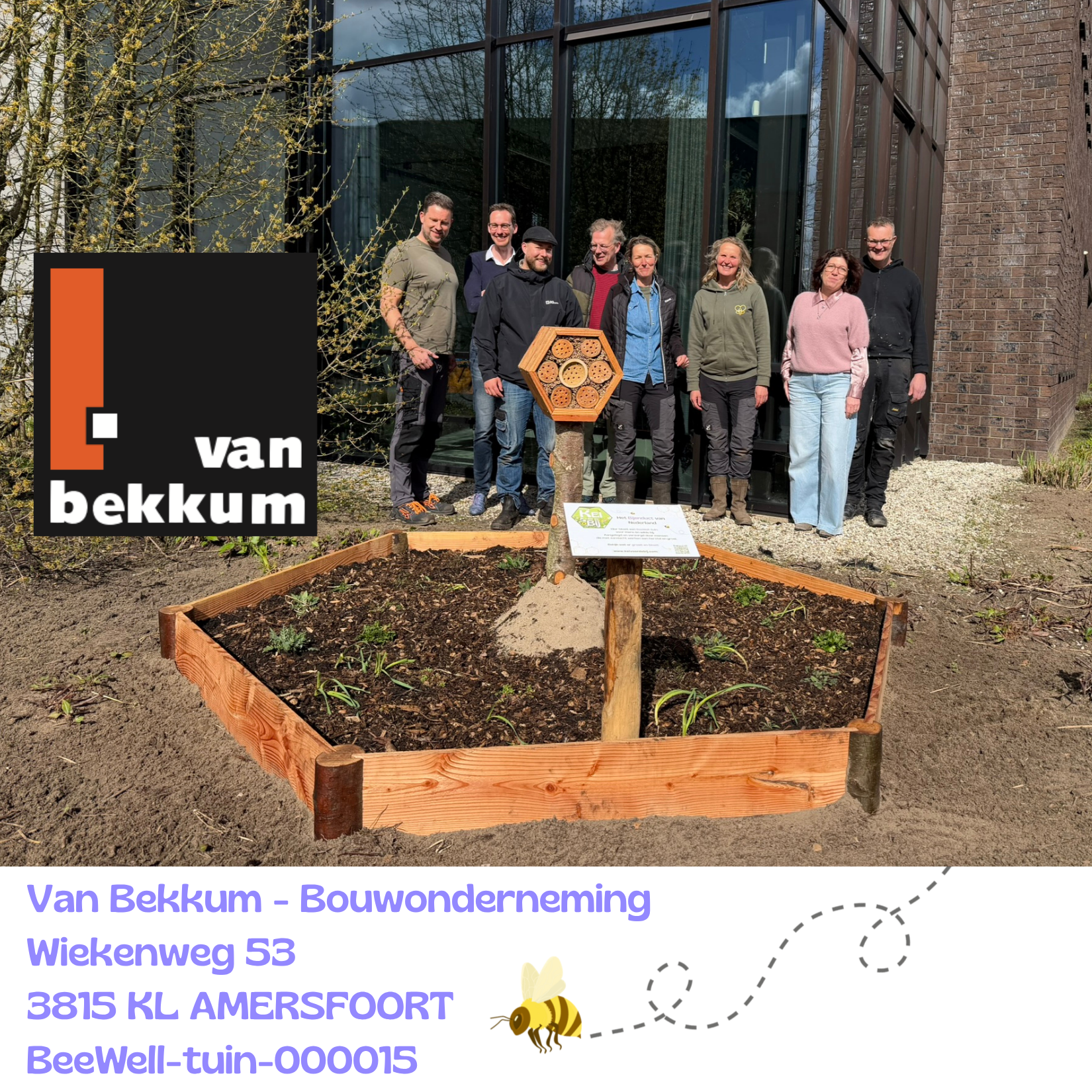 Familiebedrijf Van Bekkum bouwonderneming met een Beewell-tuin