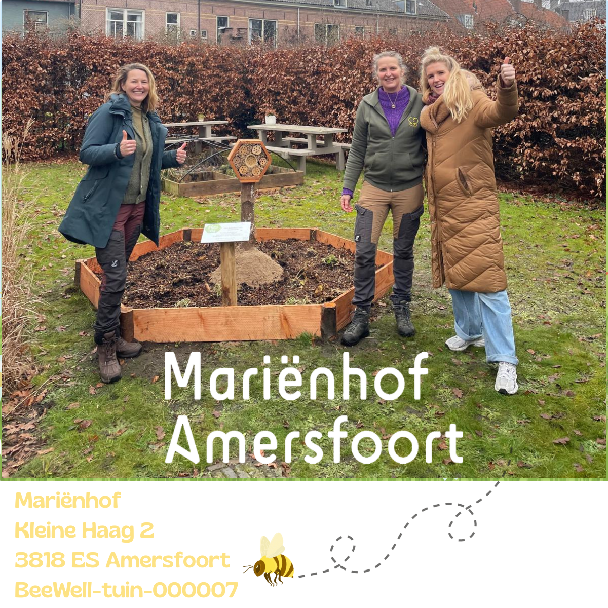 Mariënhof heeft een prachtige tuin en nu ook een BeeWell-tuin