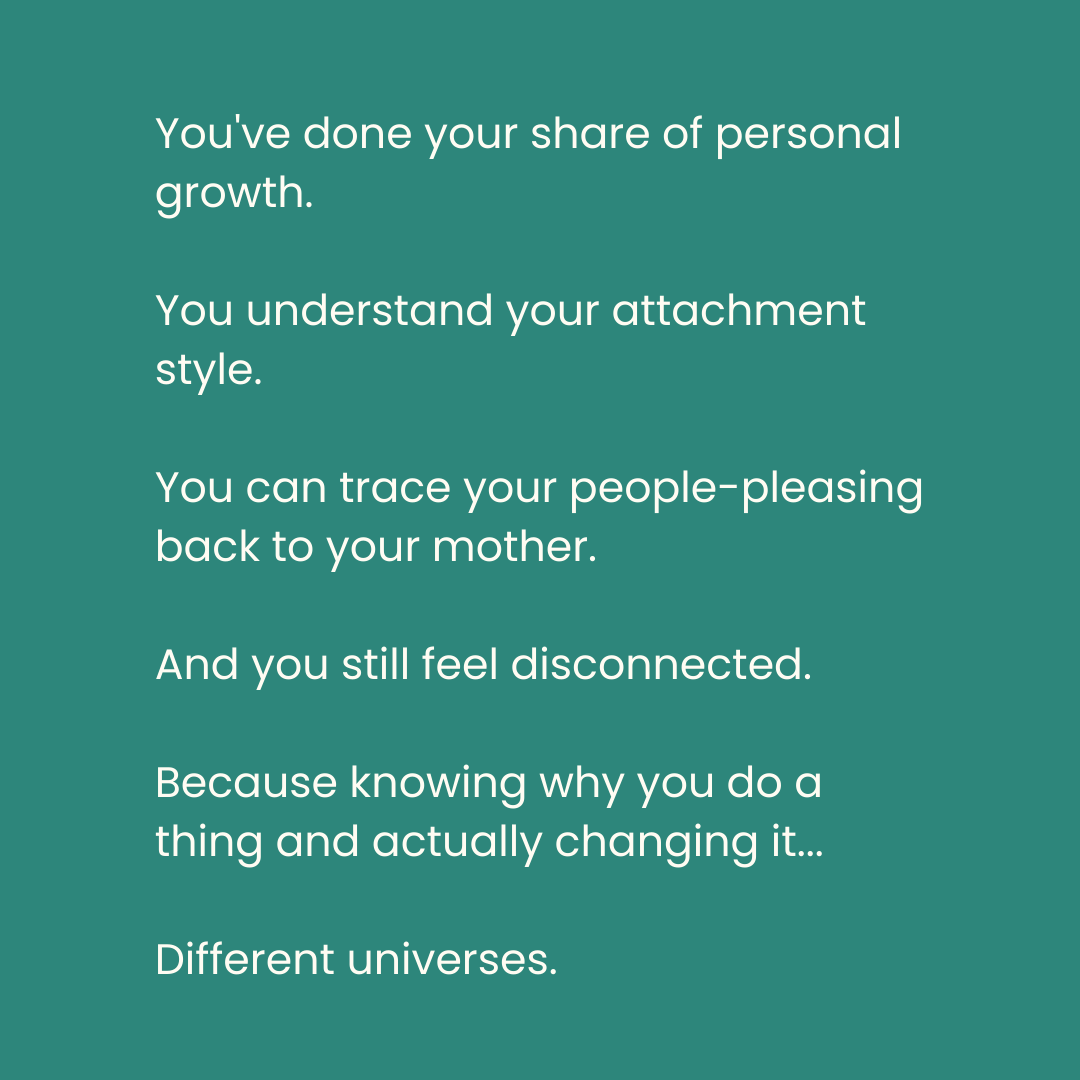 #2: Why smart, successful women still feel disconnected (the mental-only trap)