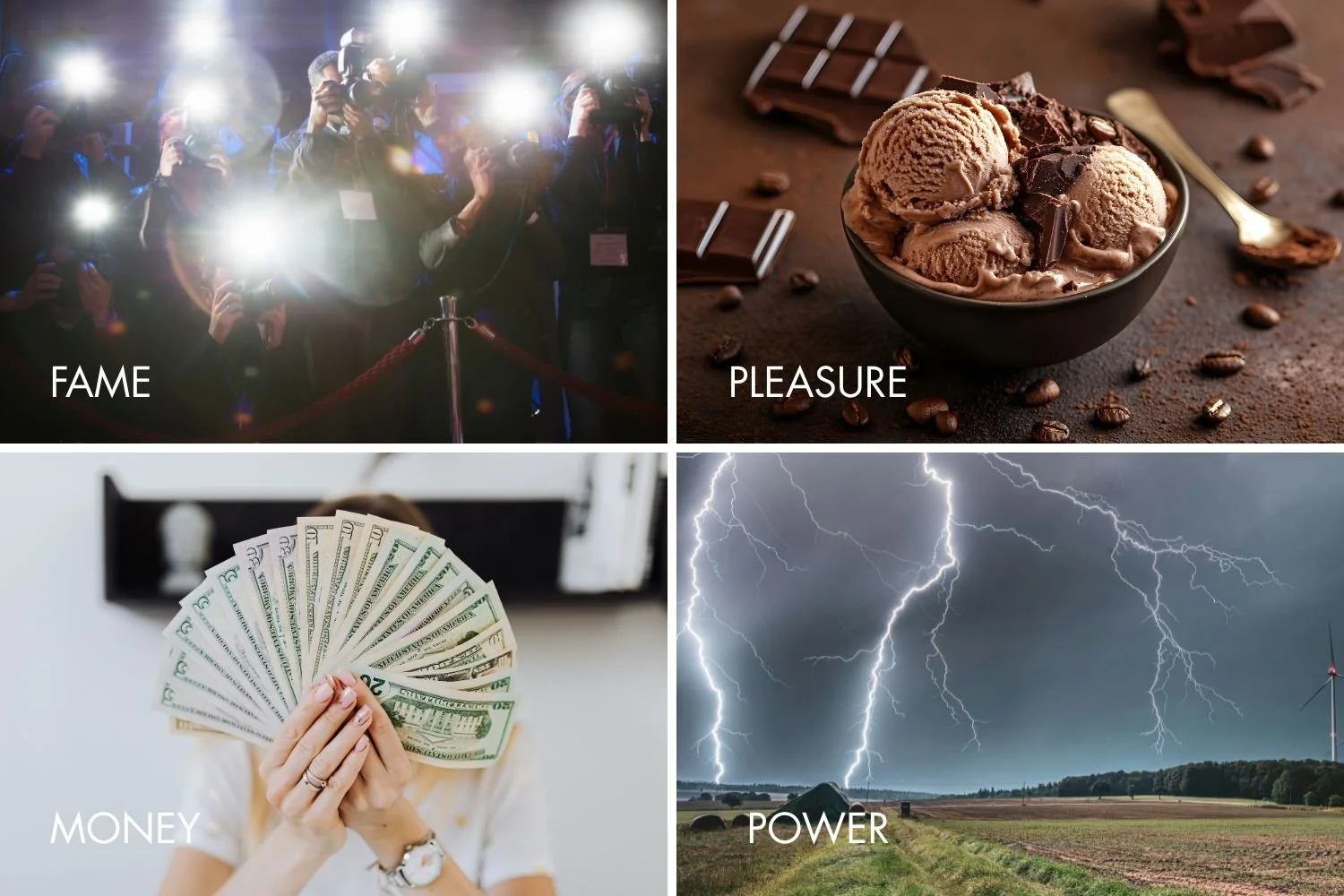 Fame, Pleasure, Money, Power–What Owns You?