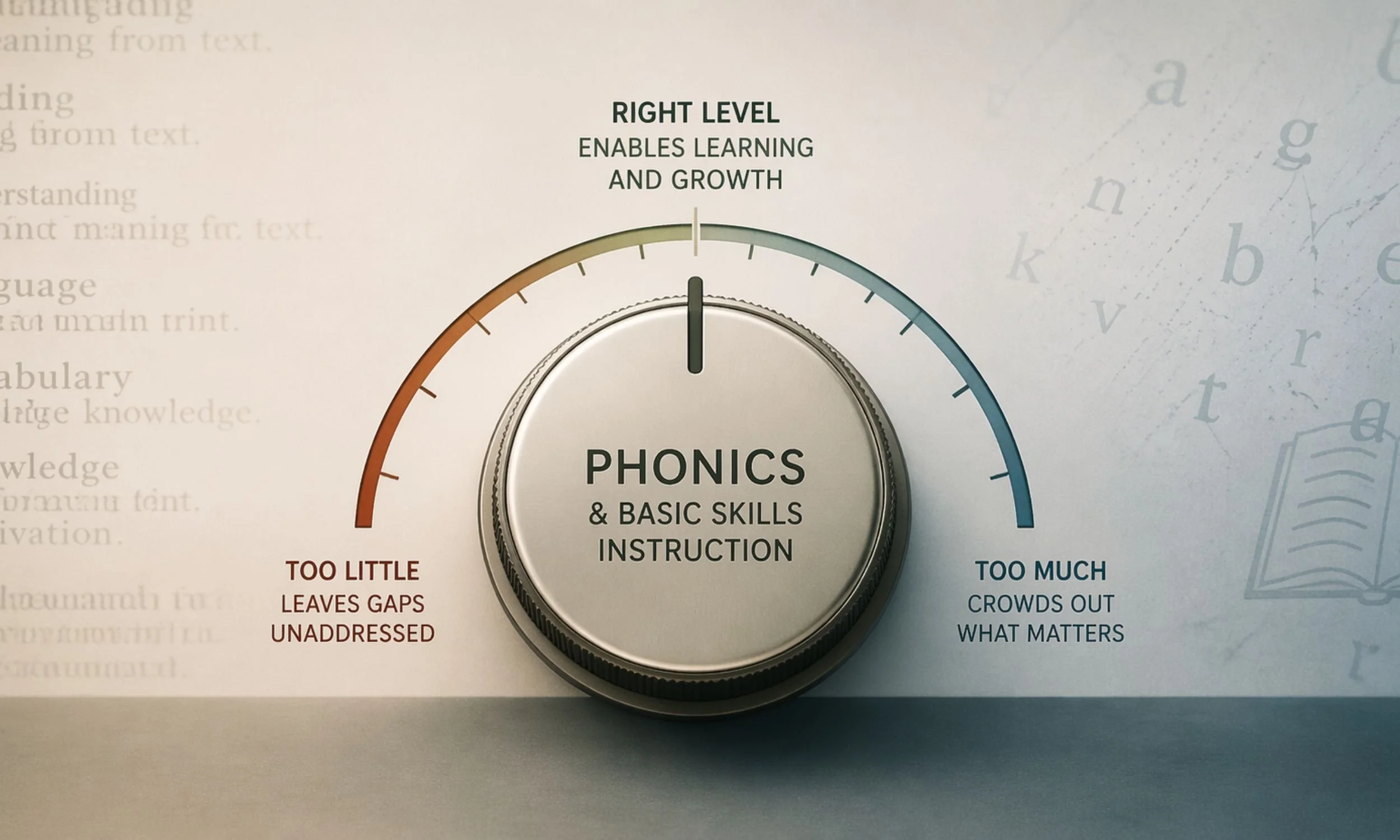 Recalibrating Phonics and Other Basic Skills Instruction