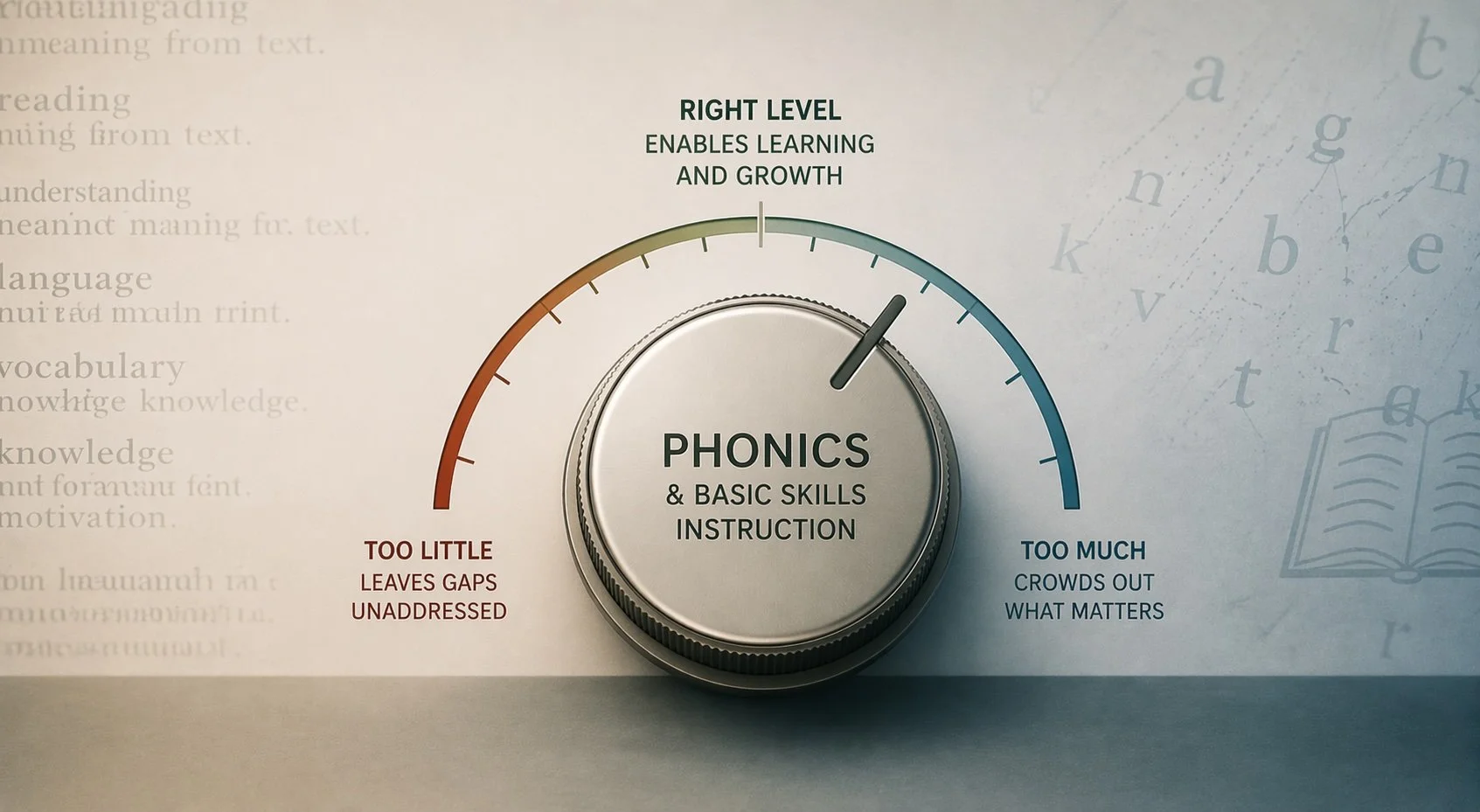 Recalibrating Phonics and Other Basic Skills Instruction
