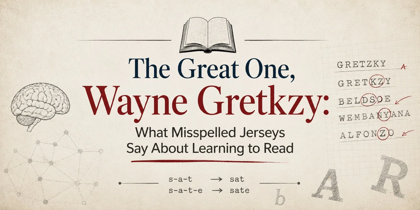 The Great One, Wayne Gretkzy: What Misspelled Jerseys Say About Learning to Read