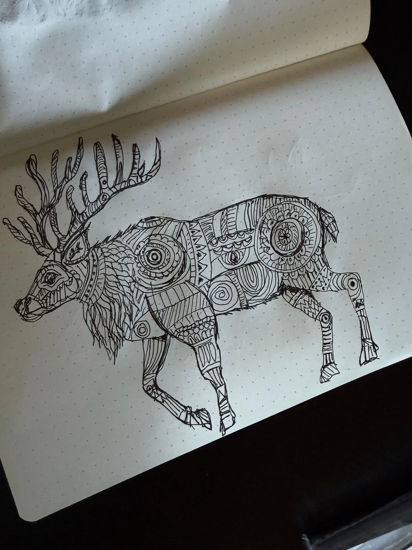 Working on some T-shirt, designs with the old-fashioned pen and paper. I think I&rsquo;m gonna color them with prisma color haven&rsquo;t decided yet.#gritknives #notepads #sketchbook