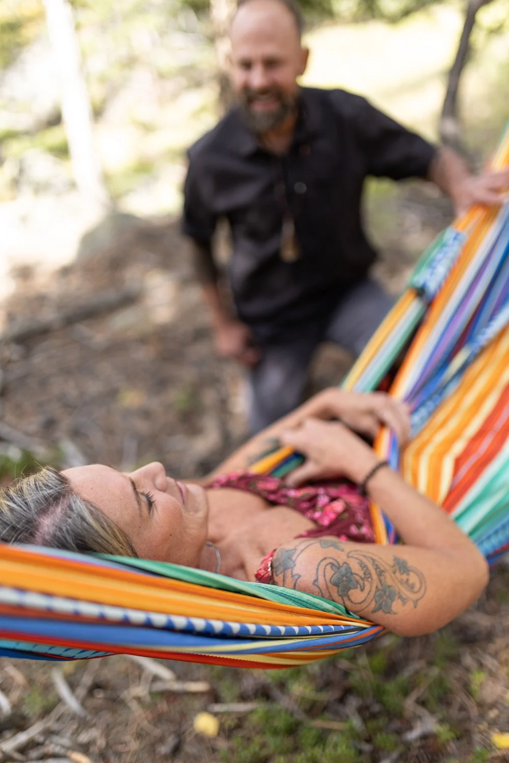 woman in hammock at boulder canyon retreat center